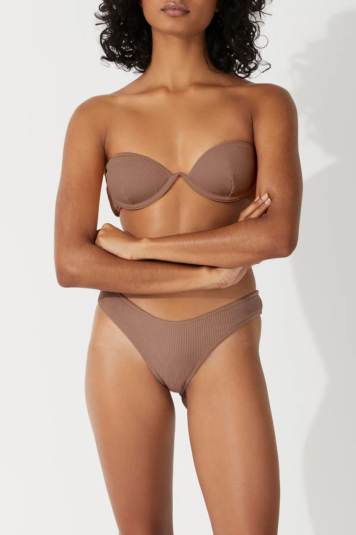 Chocolate Rib Balconette Bikini - Image 3