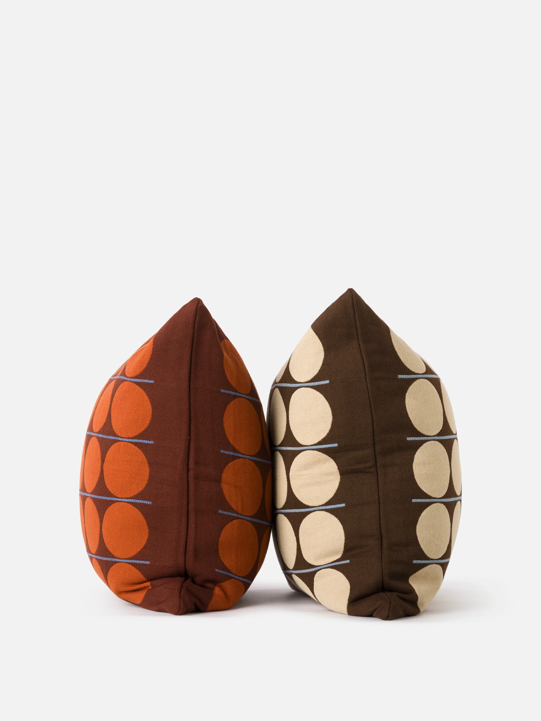 Abacus Cushion Cover - Chocolate & Wheat - Image 4