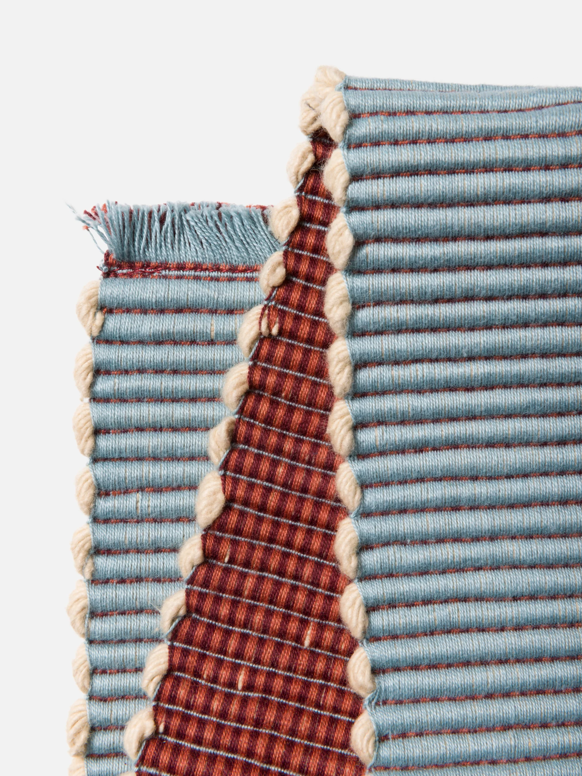 Albers Striped Placemat - Cherry & Powder Blue - Image 6