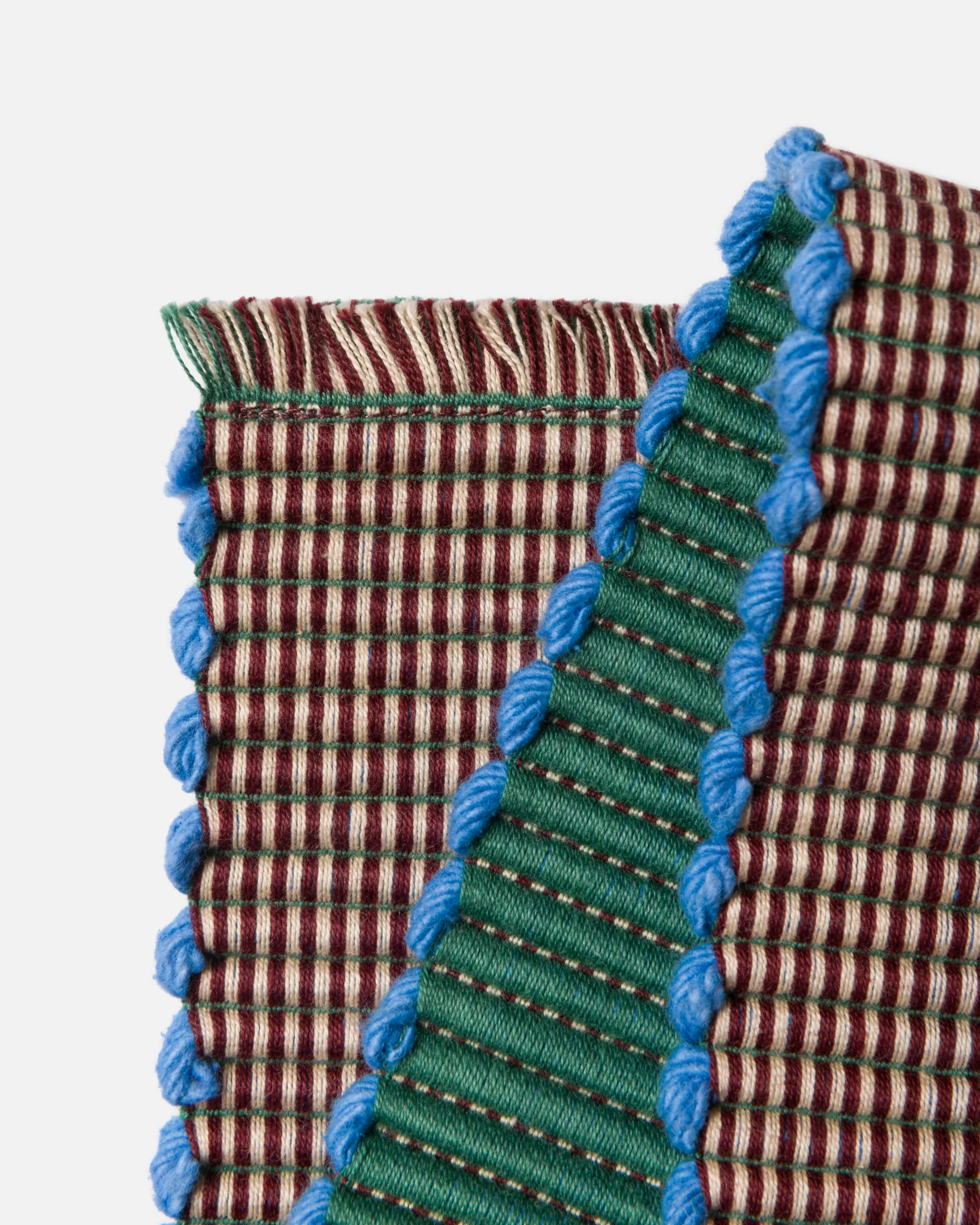 Albers Striped Placemat - Mint & Merlot - Image 2