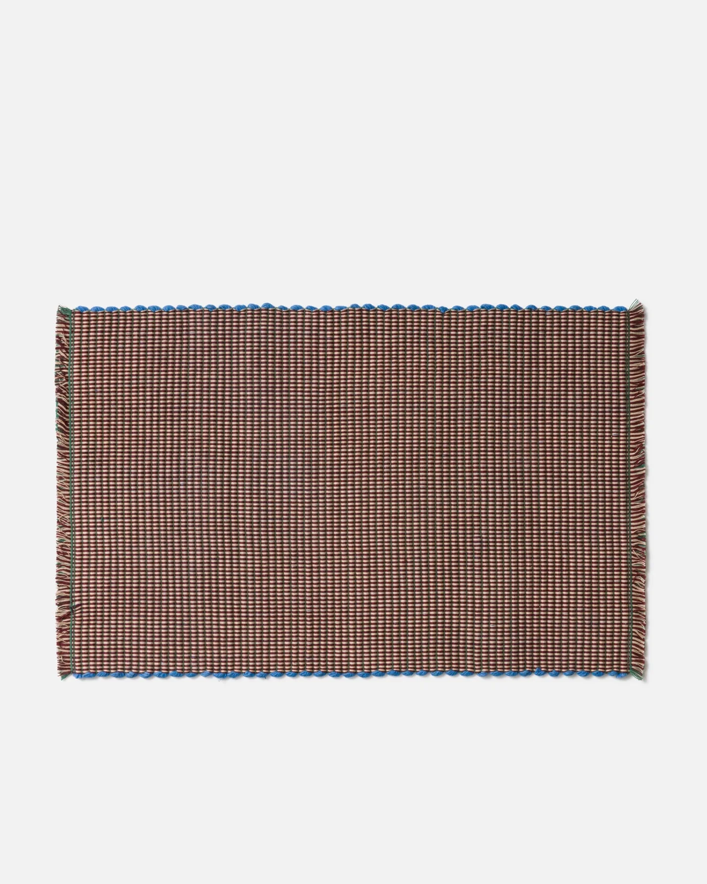 Albers Striped Placemat - Mint & Merlot - Image 3