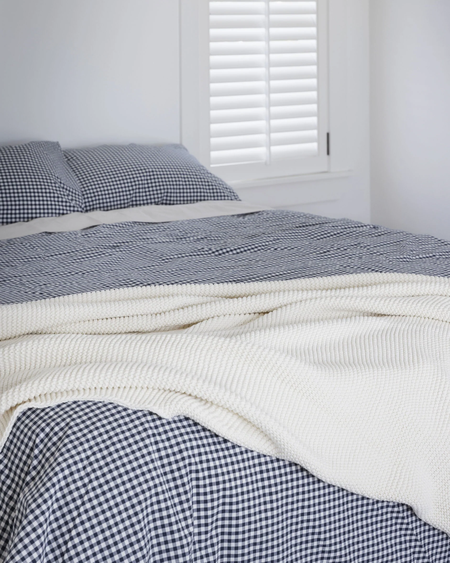 Duvet Cover - Navy Gingham - Image 2