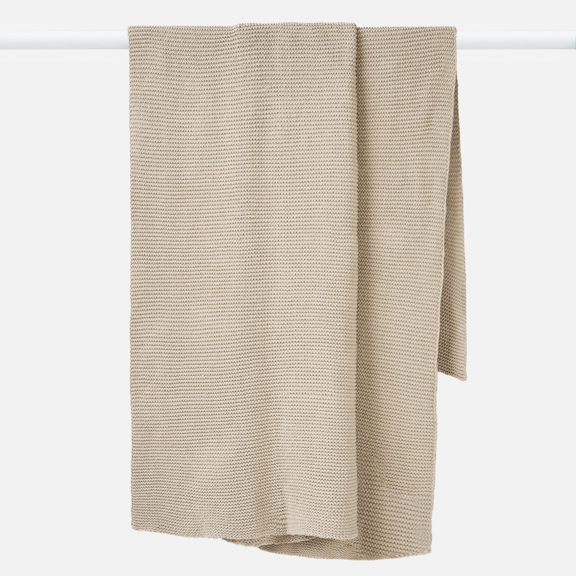 Purl Knit Throw - Ivory - Image 3