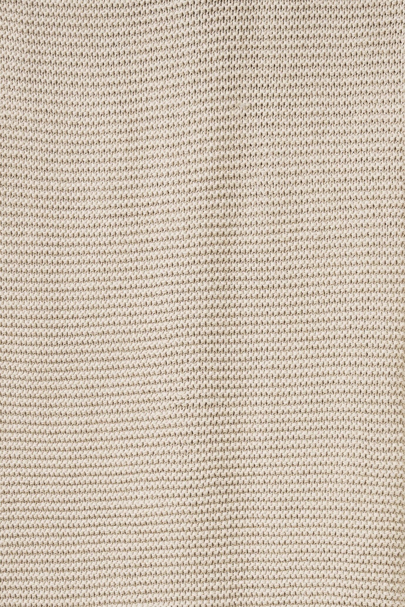 Purl Knit Throw - Ivory - Image 5