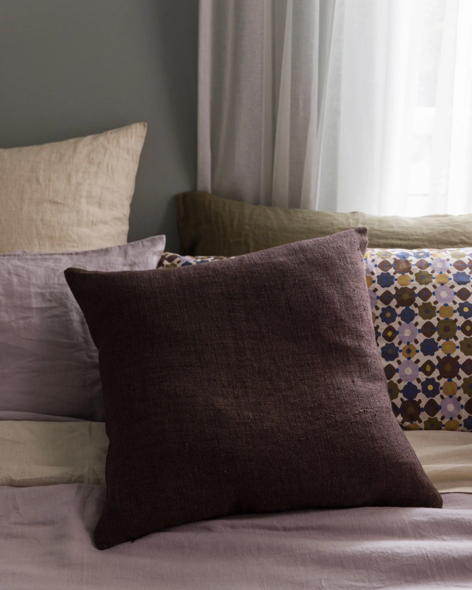 Heavy Linen Cushion Cover - Rye - Image 2