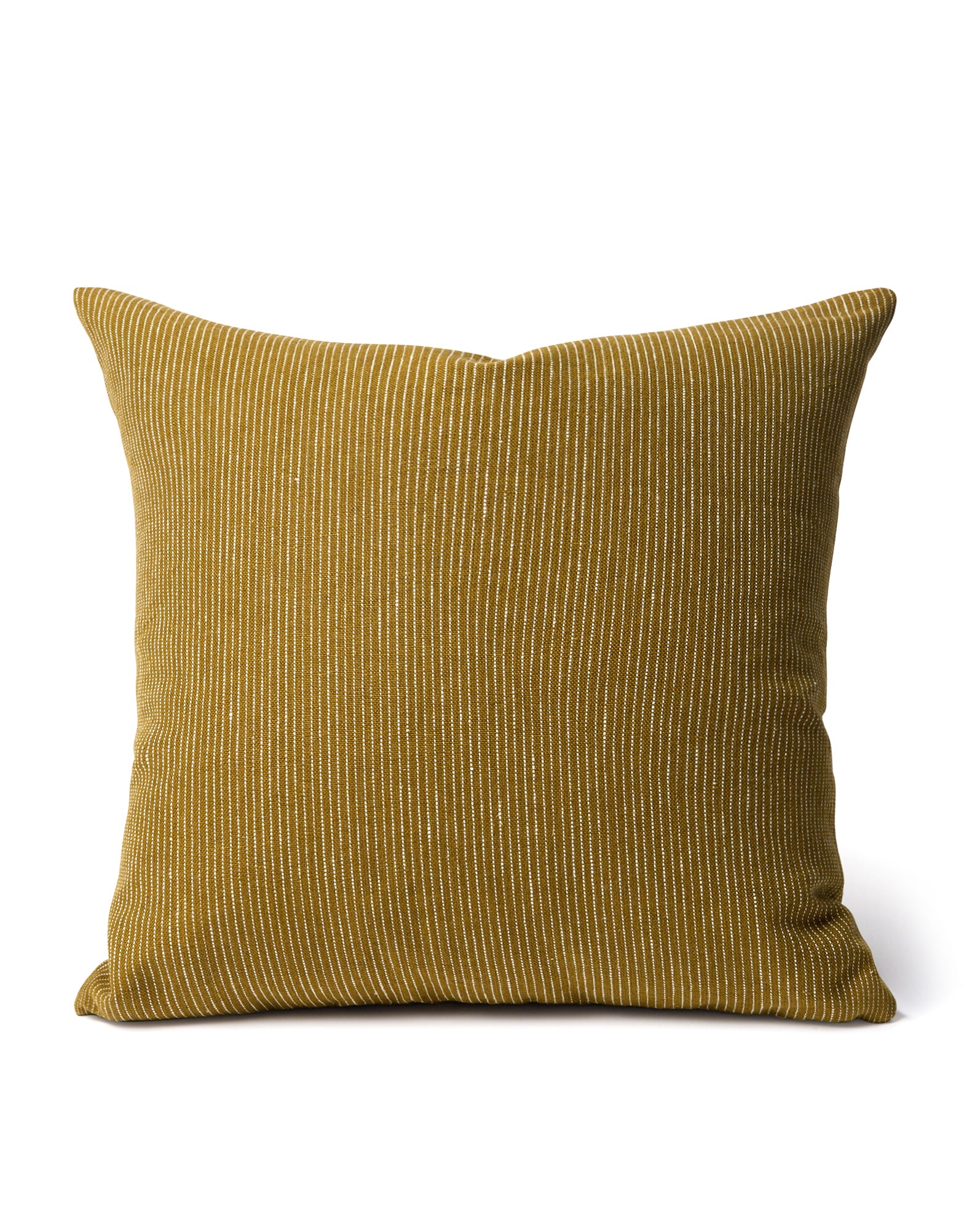 Fine Stripe Cushion Cover - Caper