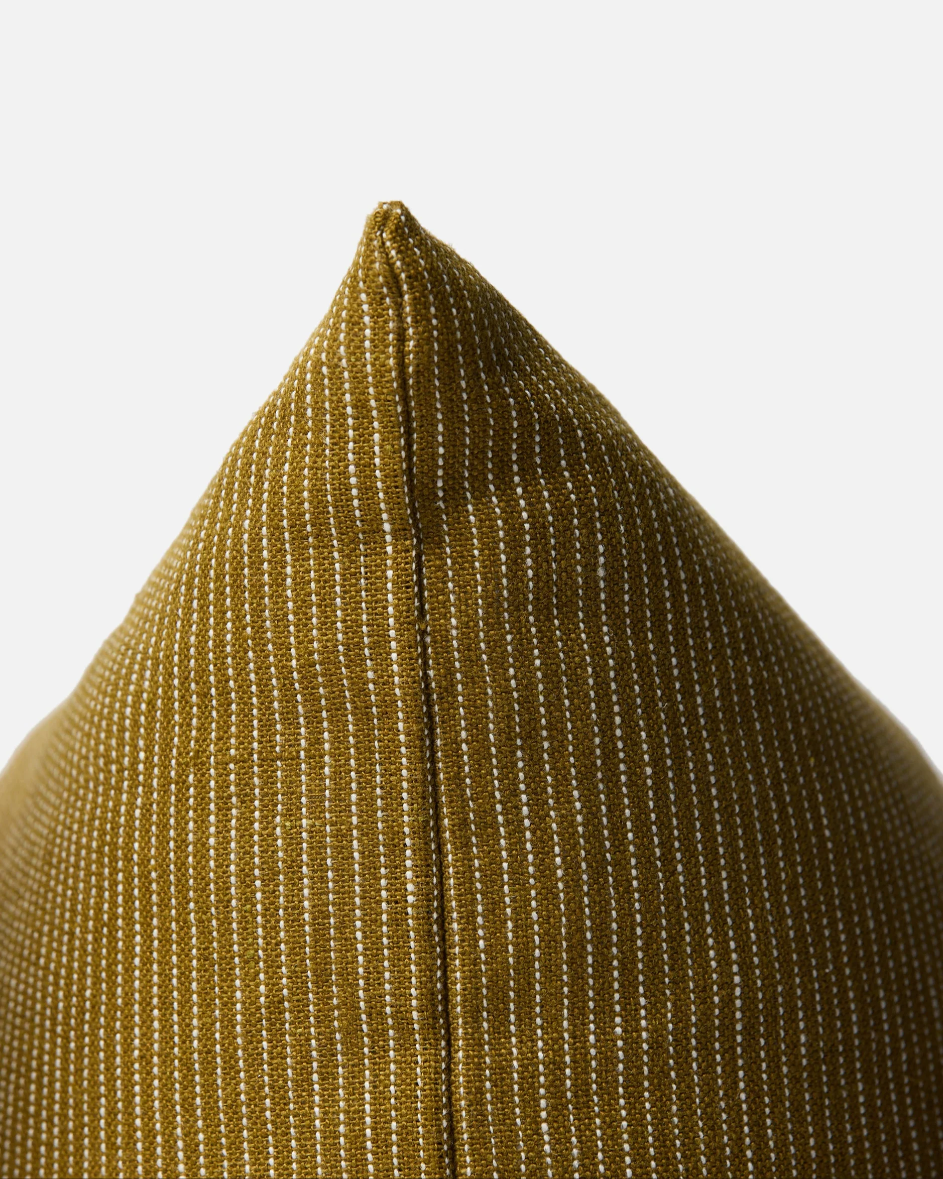Fine Stripe Cushion Cover - Caper - Image 3