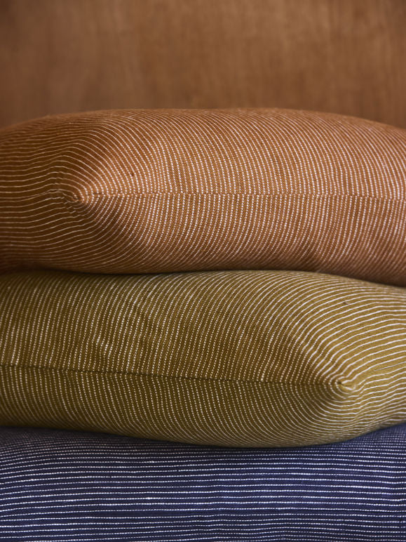 Fine Stripe Cushion Cover - Night - Image 5