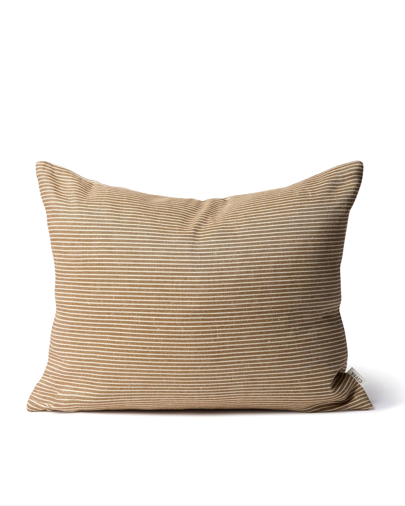 Reversible Pinstripe Cushion Cover - Bronze