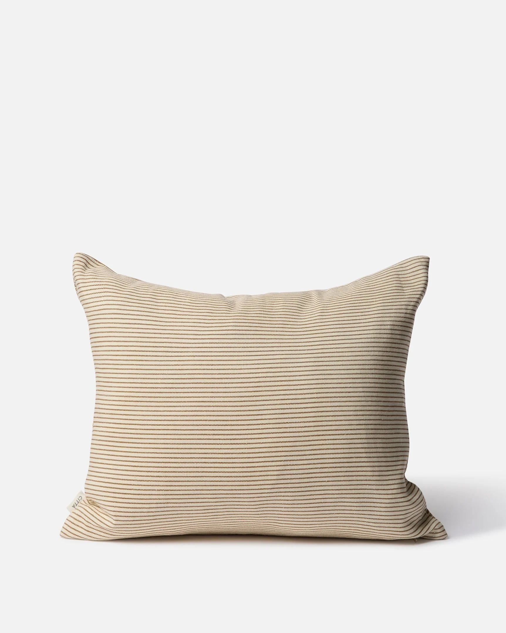 Reversible Pinstripe Cushion Cover - Bronze - Image 2