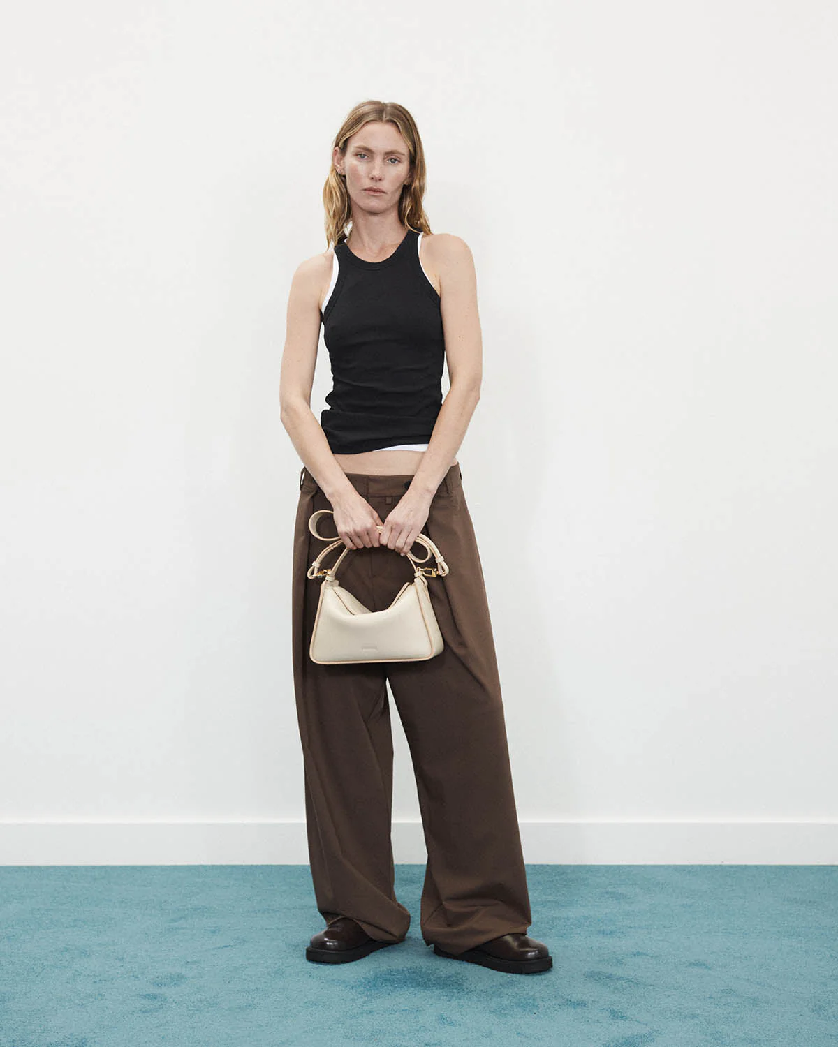 Clementine Bag - Oat with Gold - Image 3