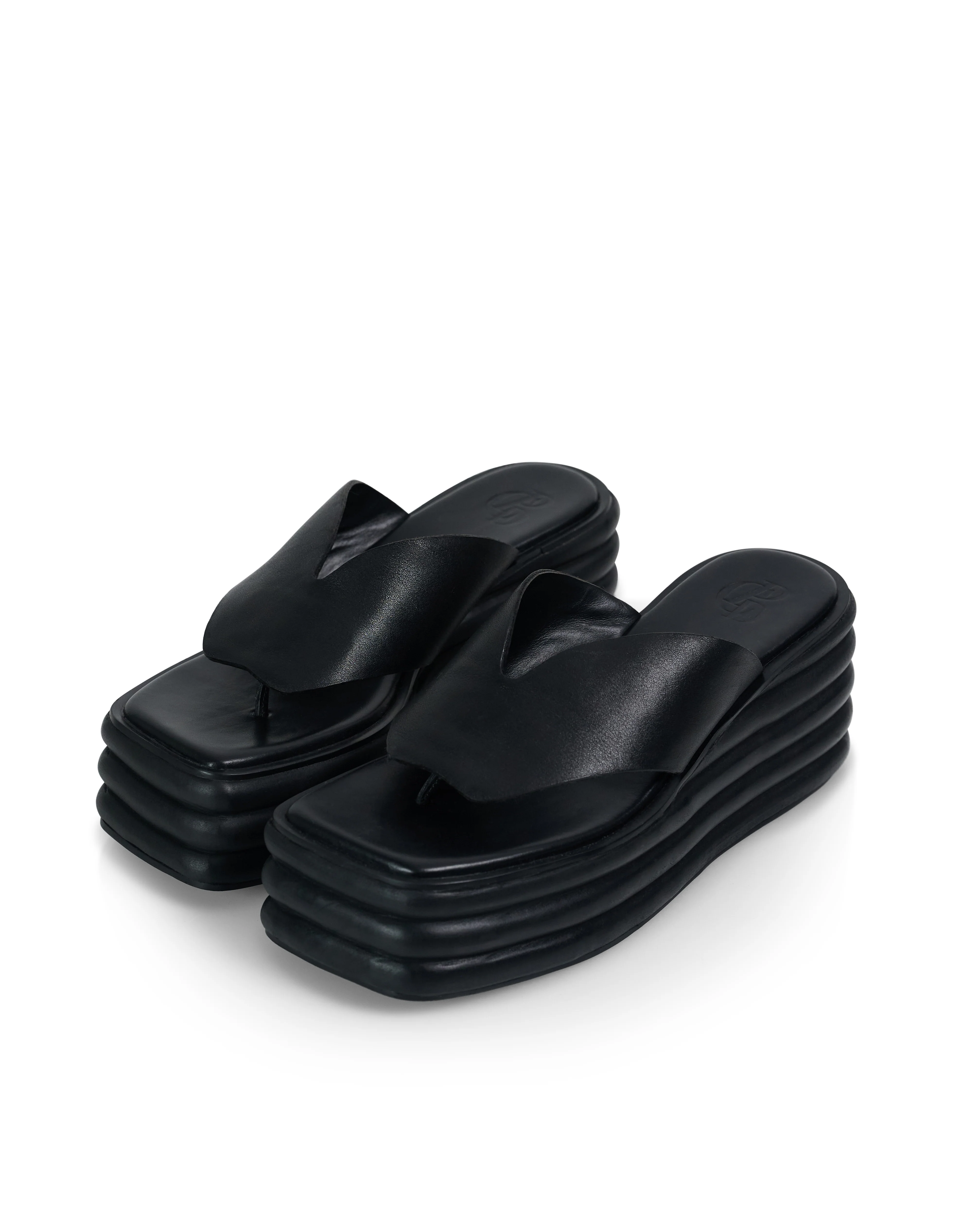 Jean Wedge Sandal