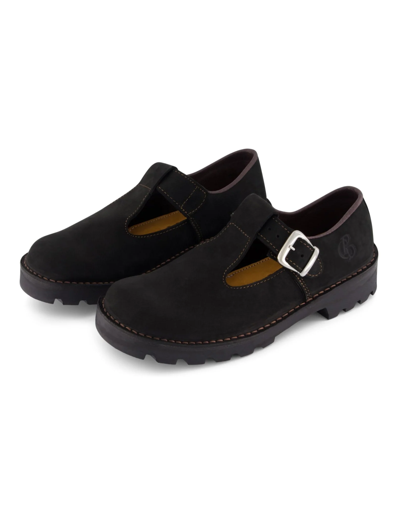 Popham T-Bar - Black Nubuck