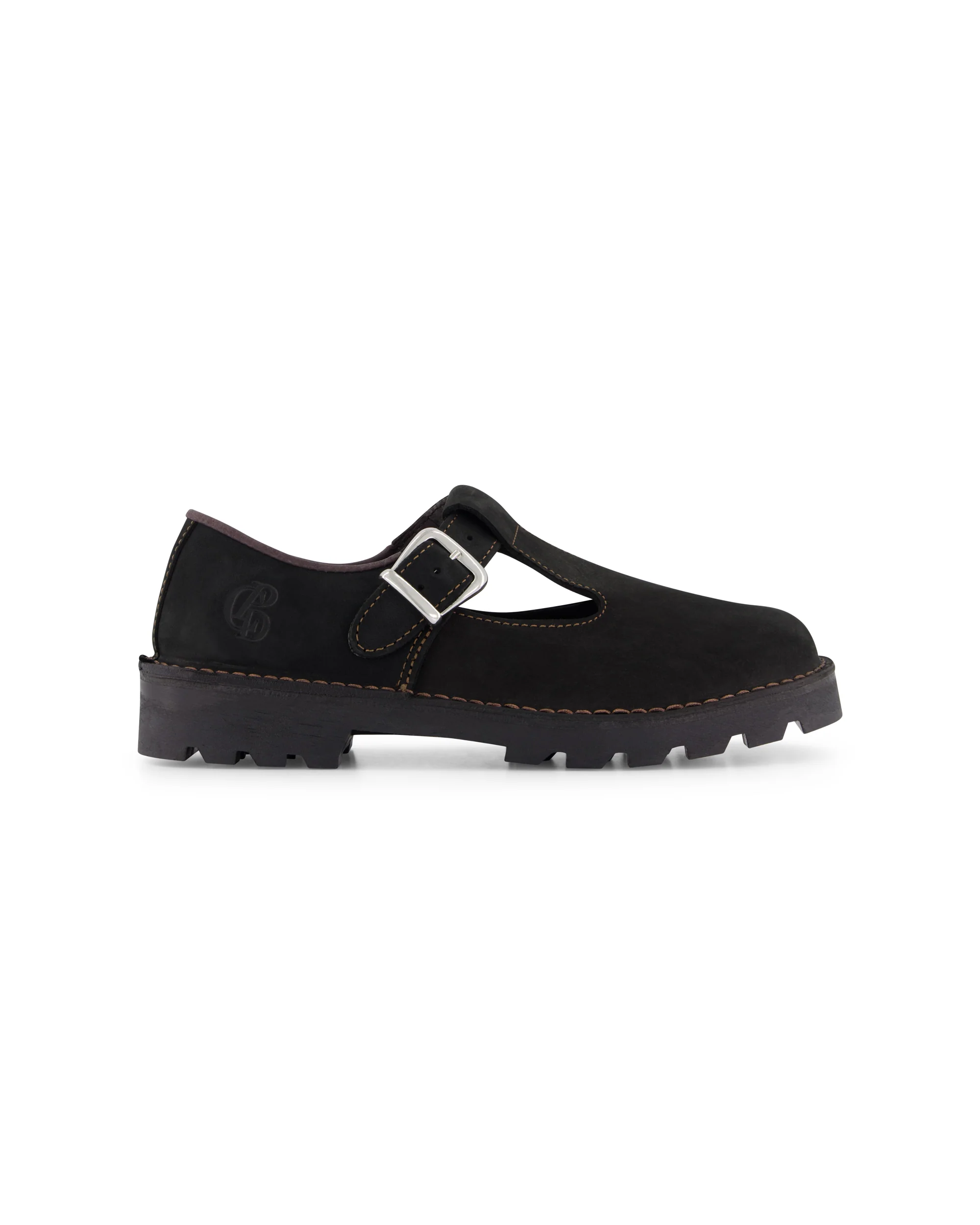 Popham T-Bar - Black Nubuck - Image 6