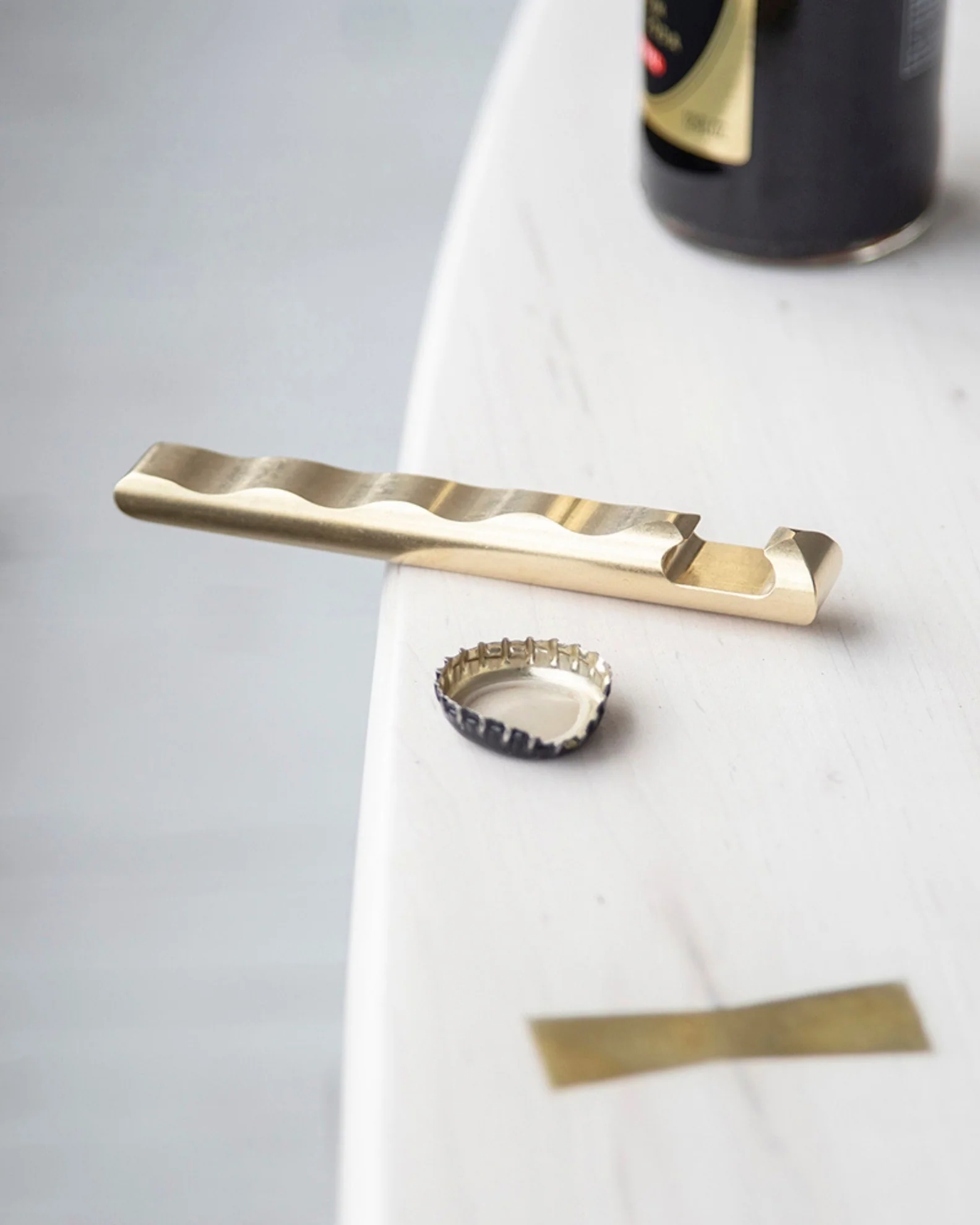 Ripple Brass Bottle Opener - Image 2