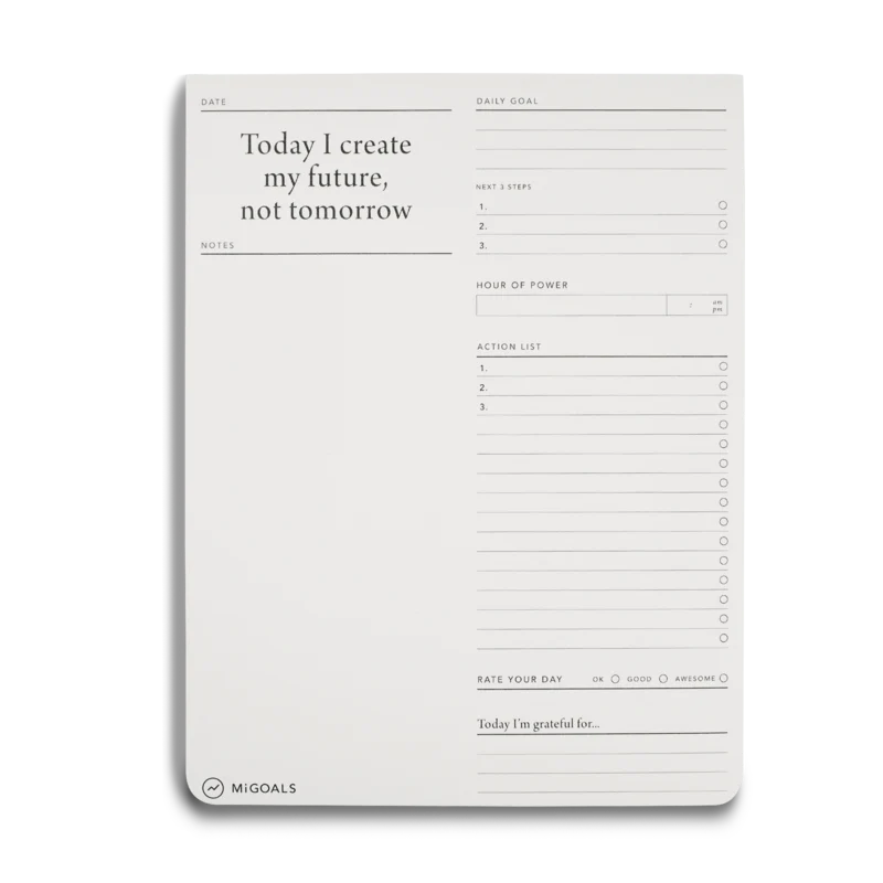 Daily Goals Desk Pad