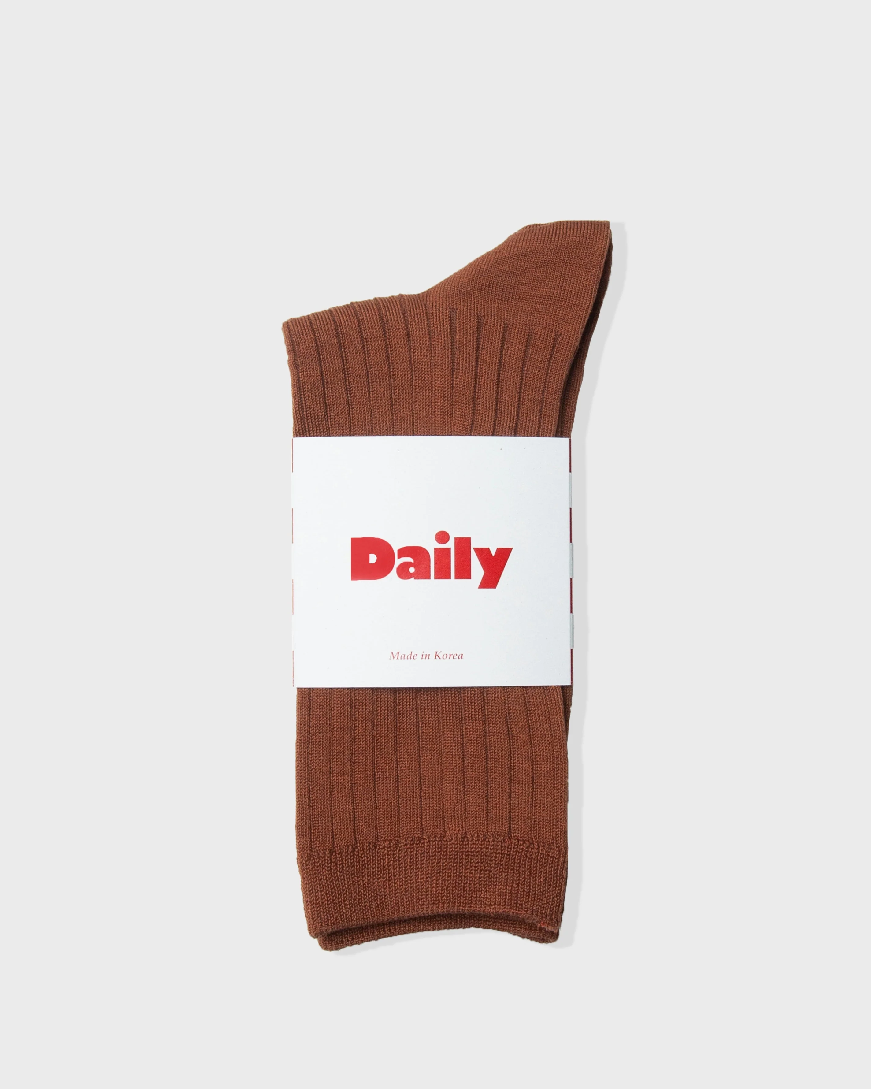 Half Crew Socks - Chestnut - Image 2