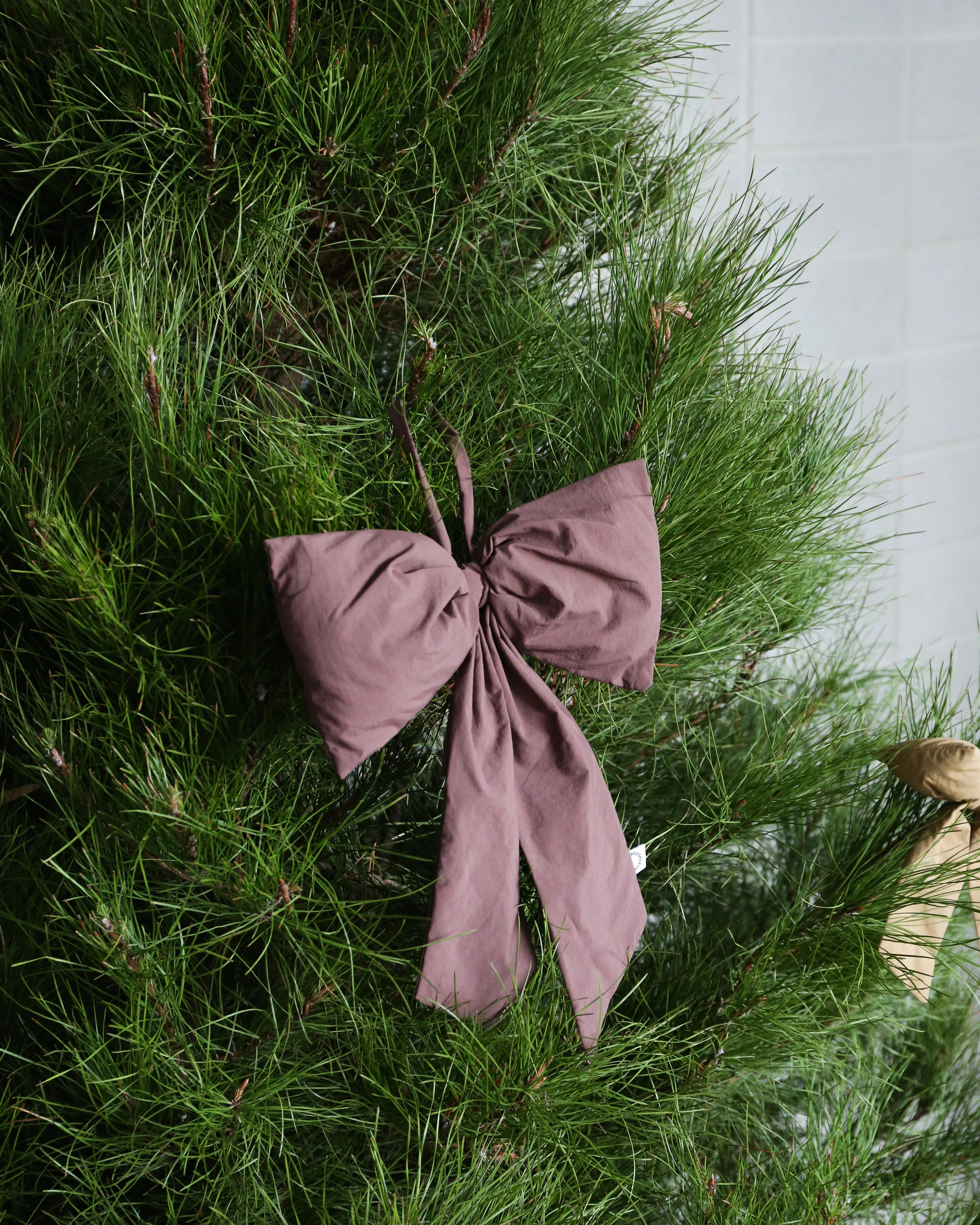 Hanging Bow Decoration - Burgundy - Image 2