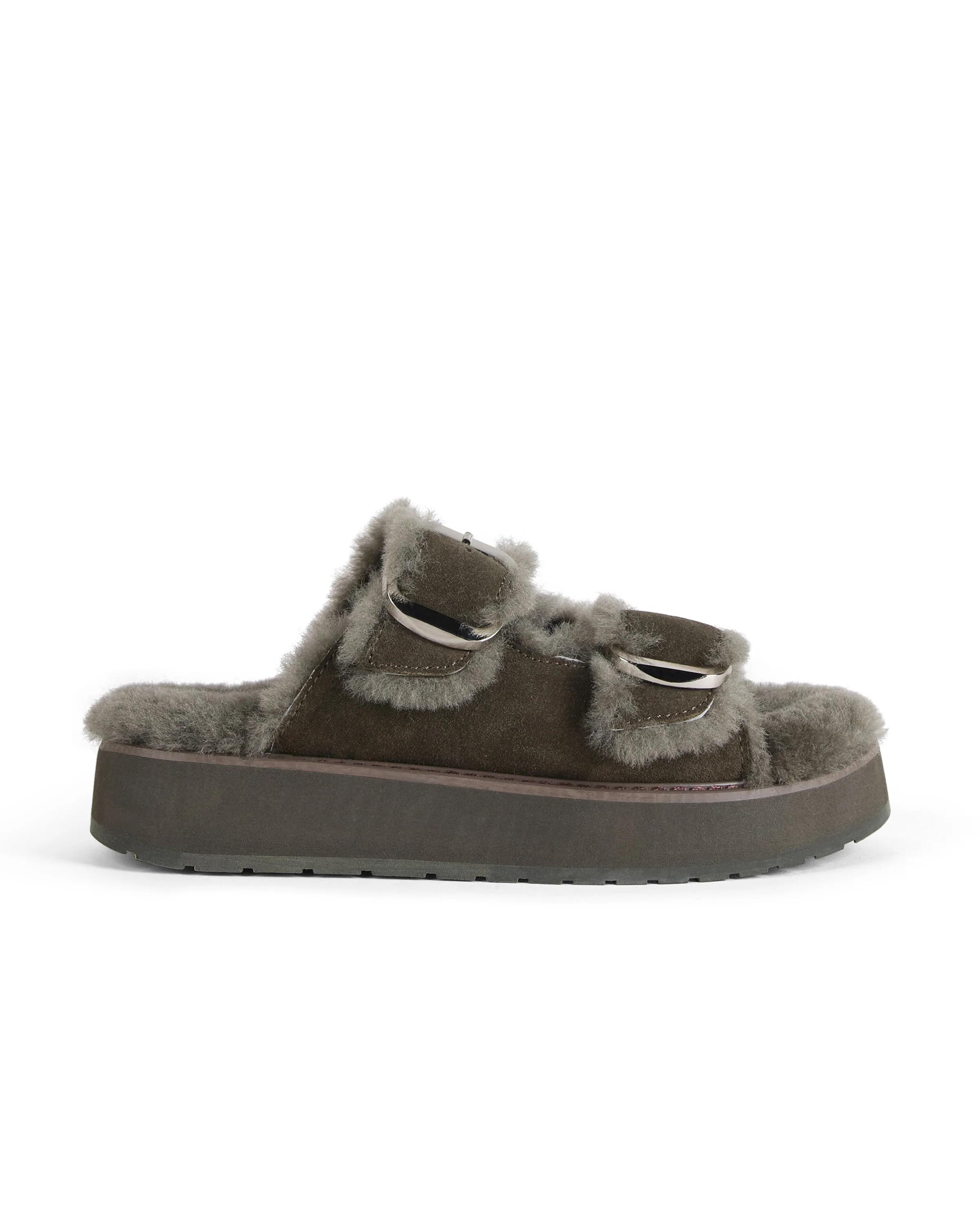 Cabello Slides - Dark Olive