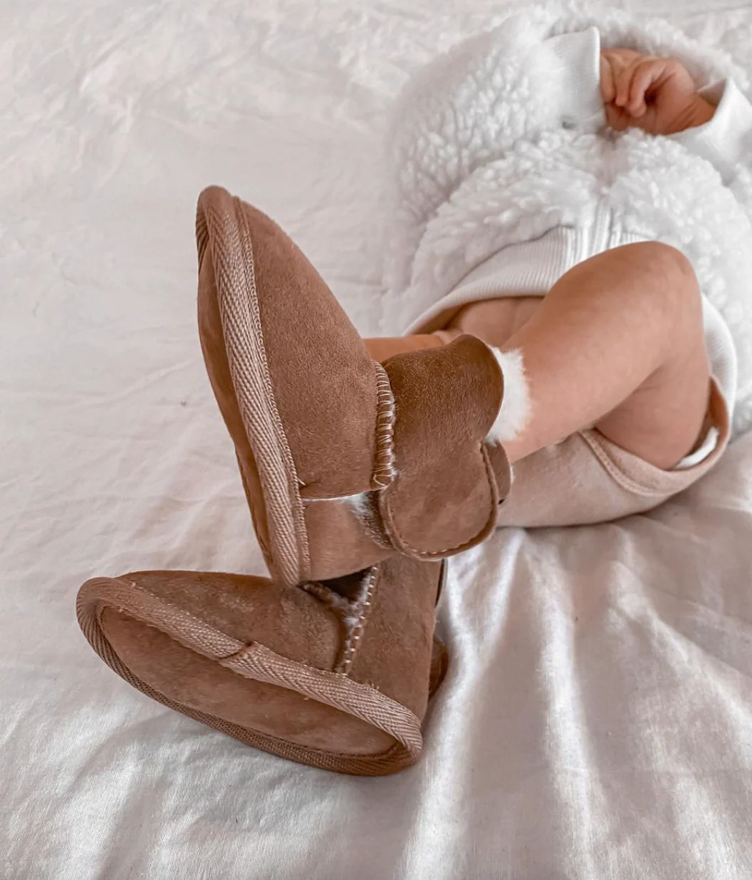 Platinum Baby Booties - Chestnut - Image 2