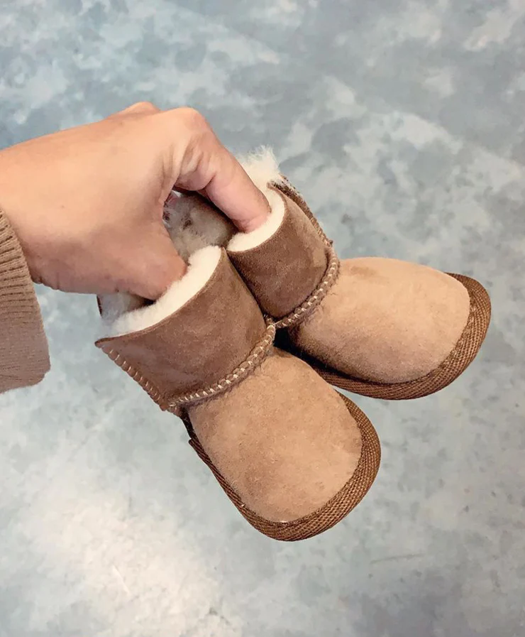 Platinum Baby Booties - Chestnut - Image 3