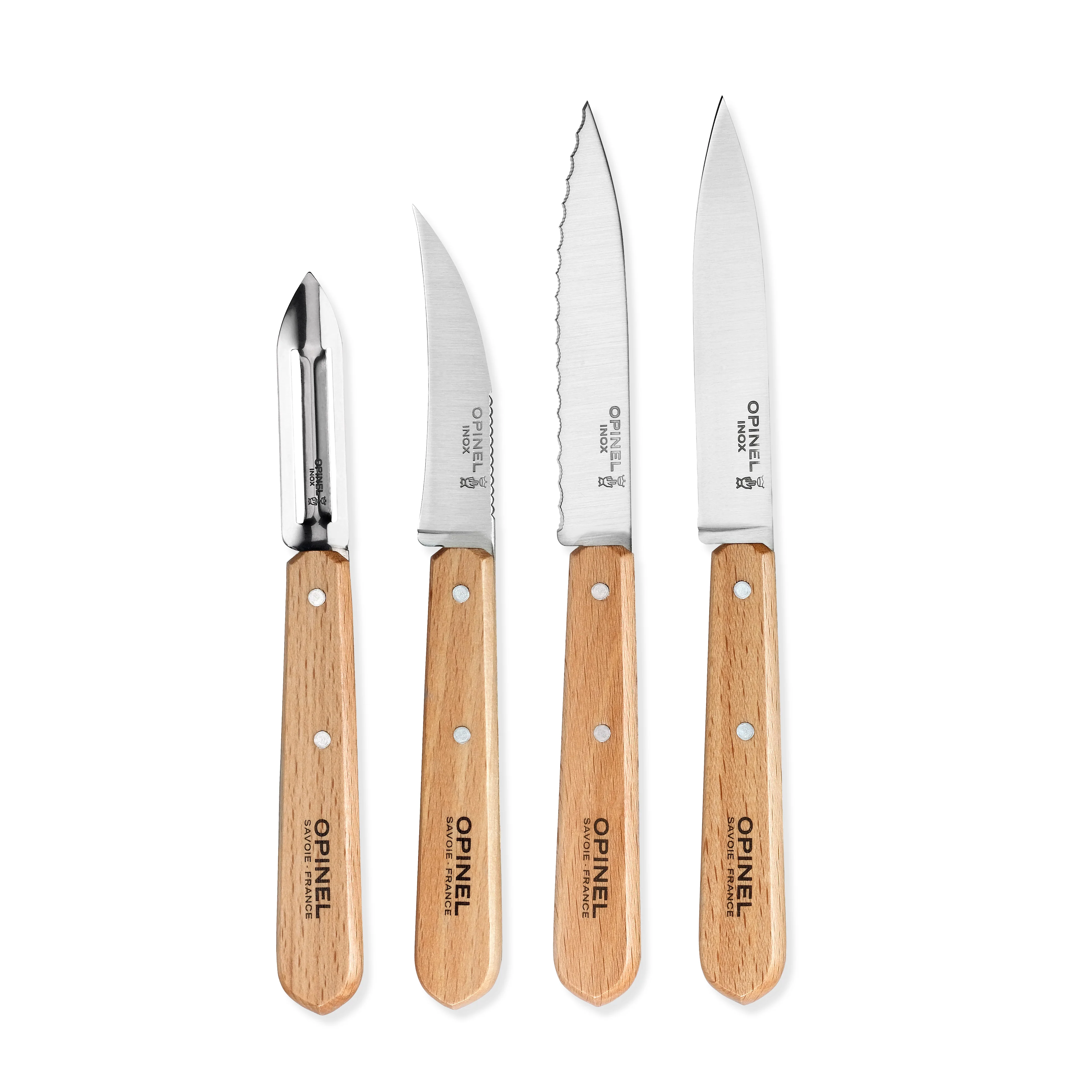 Essential Kitchen Knife Set - Natural