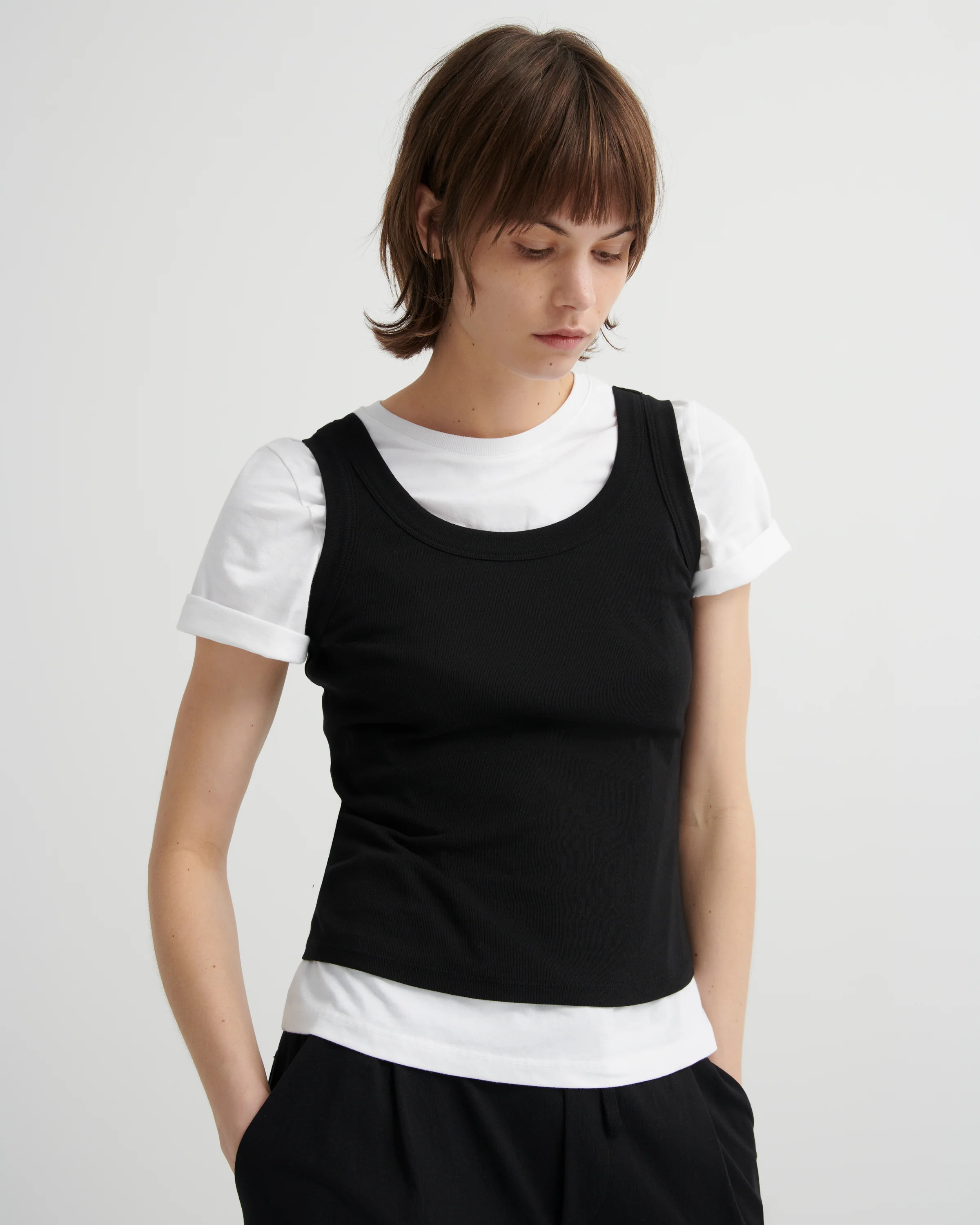 Everyday Singlet - Black - Image 7