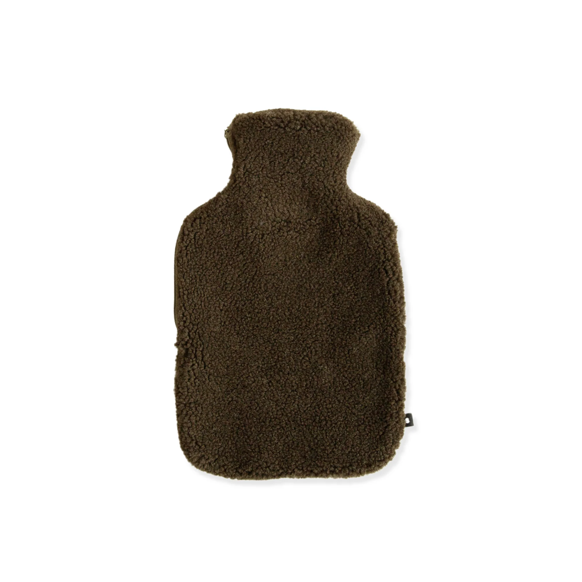 Fluffy Hot Water Bottle - Khaki