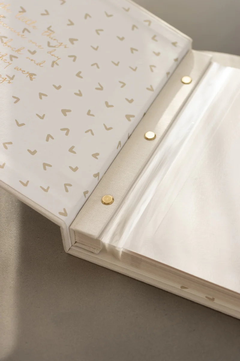 Ivory Linen Photo Album - Image 3