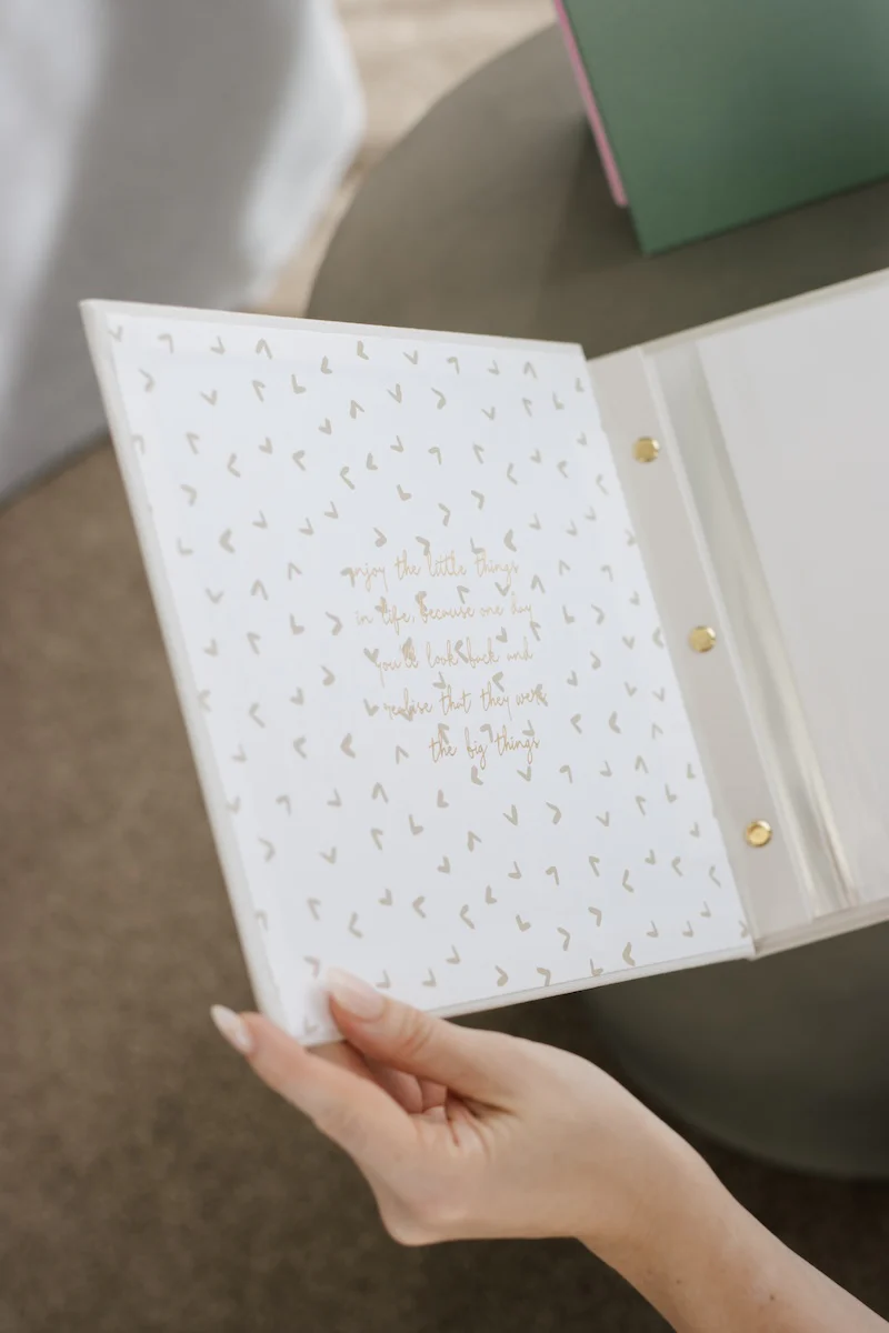 Ivory Linen Photo Album - Image 4