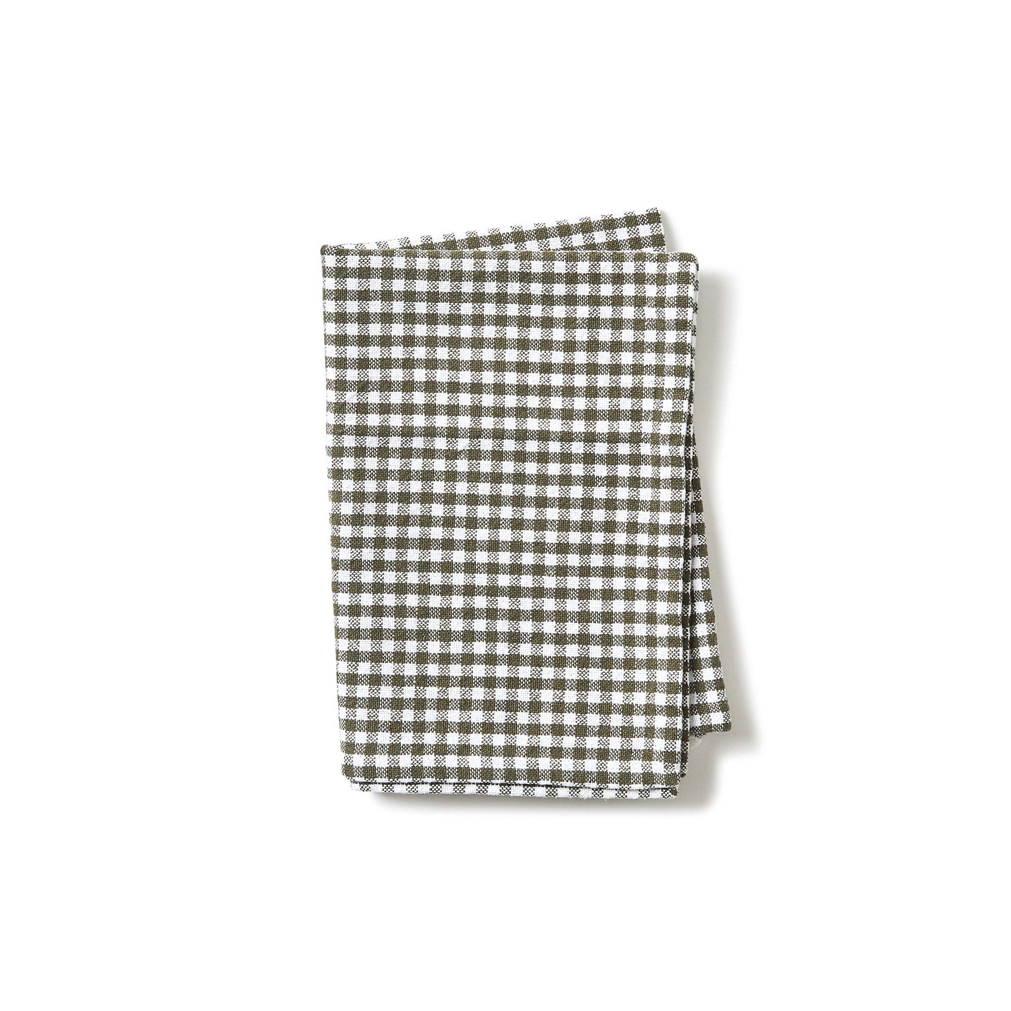 Gingham Tea Towel - Olive