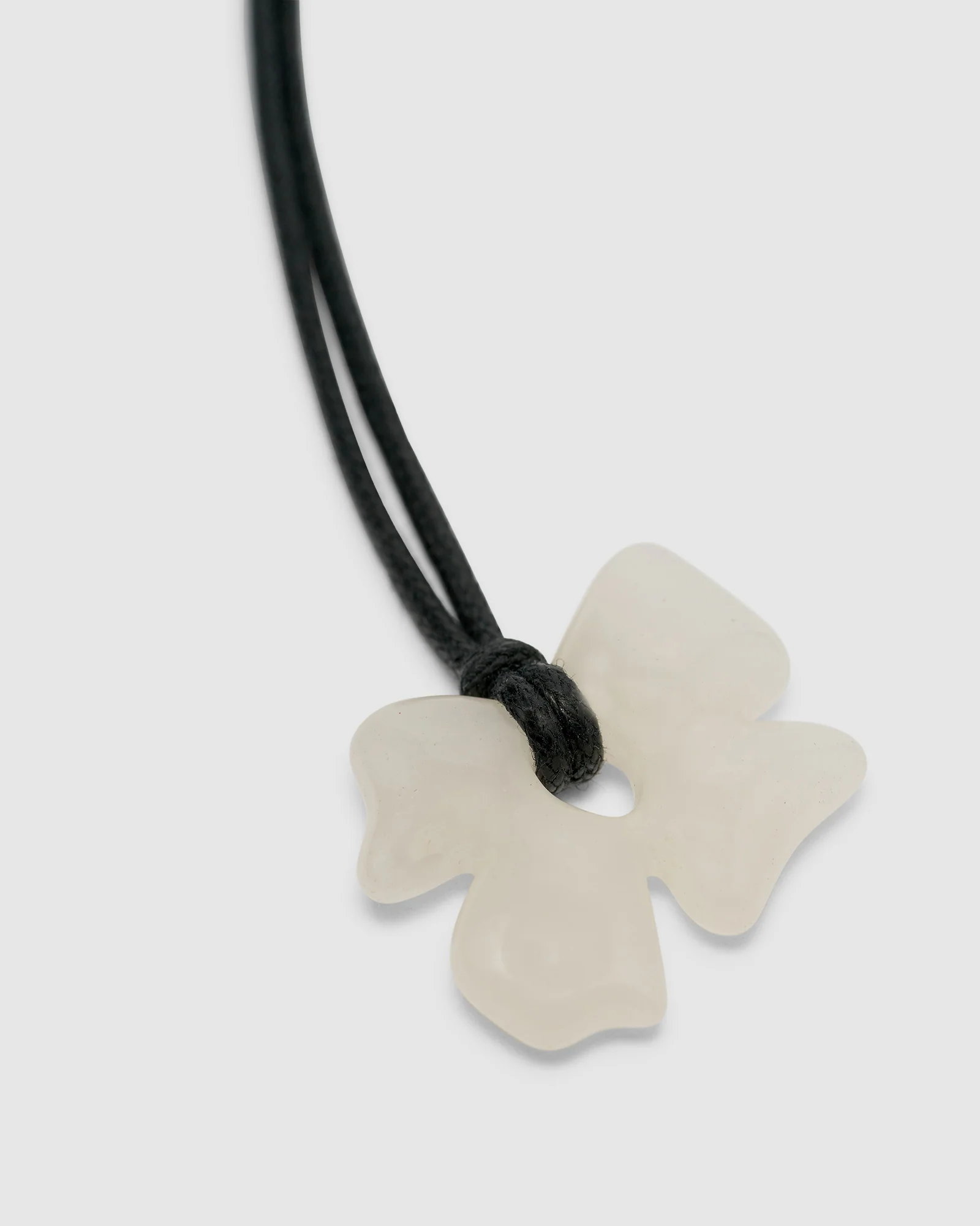 Glass Flower Necklace - Frosted - Image 3