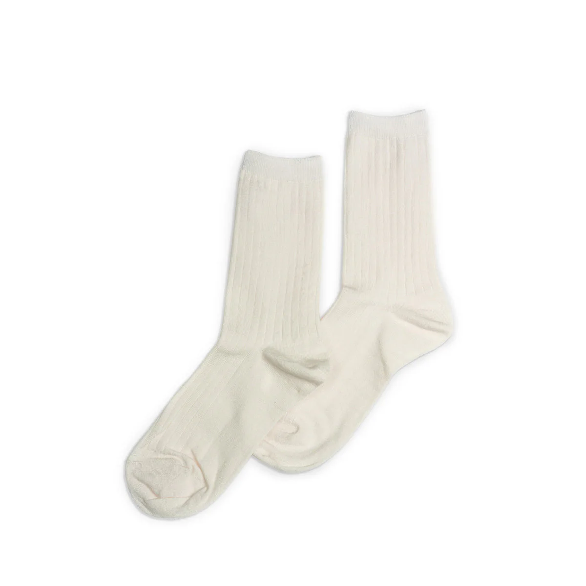 Half Crew Socks - Ivory