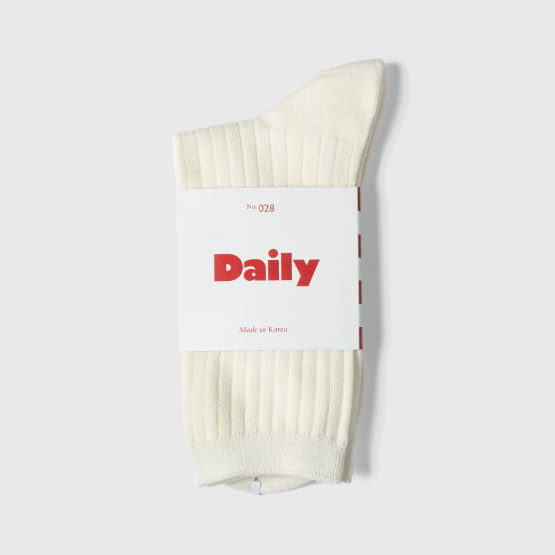 Half Crew Socks - Ivory - Image 2
