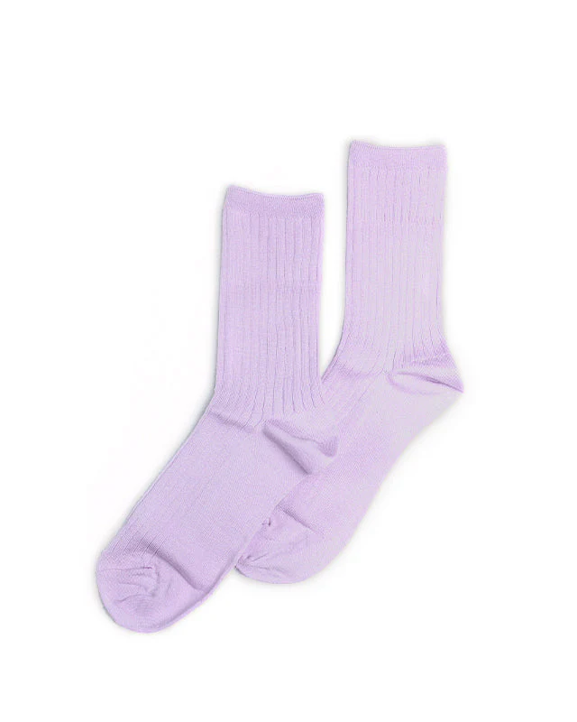 Half Crew Socks - Lilac