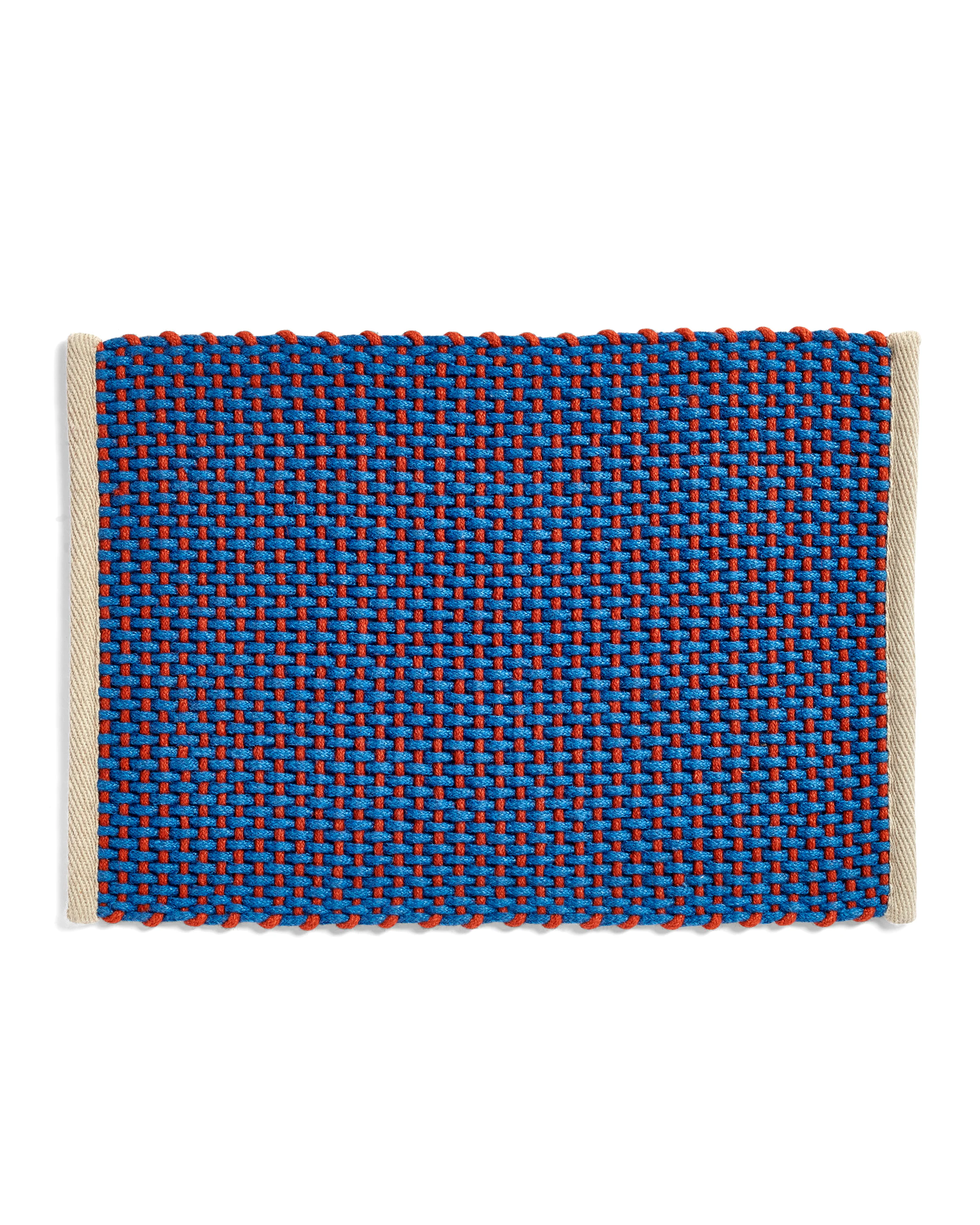 Blue Woven Door Mat