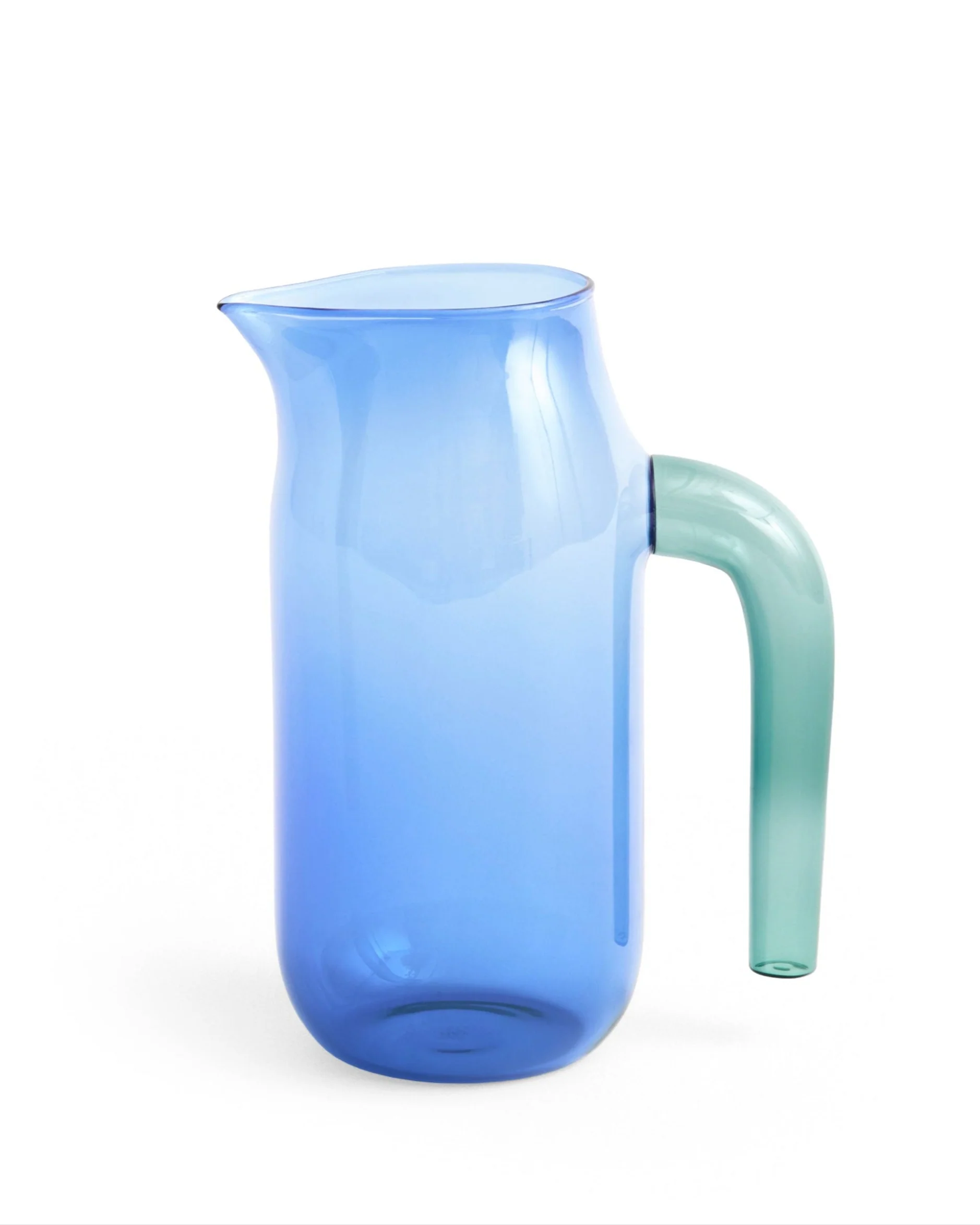 Coloured Glass Jug - Blue