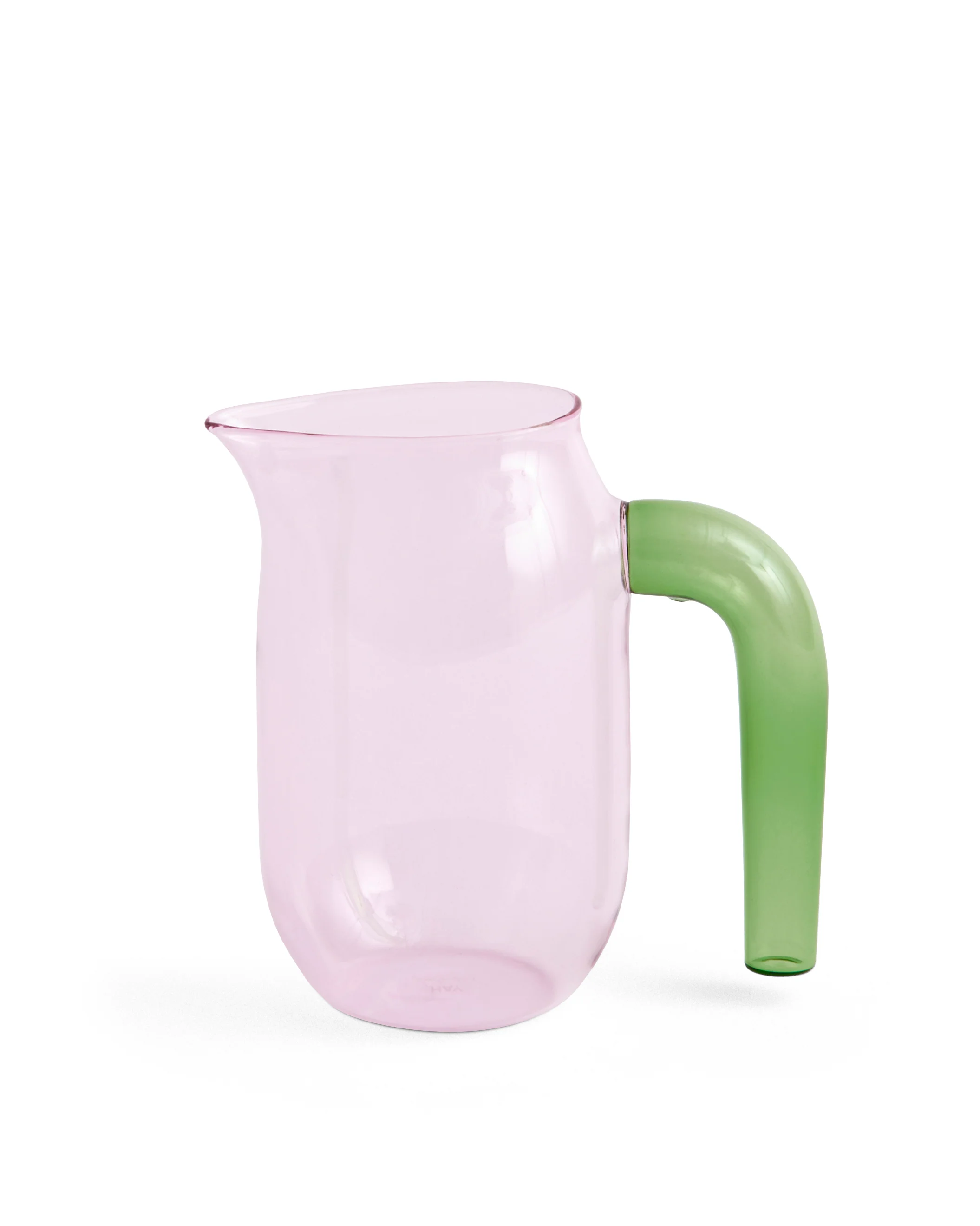 Coloured Glass Jug - Pink