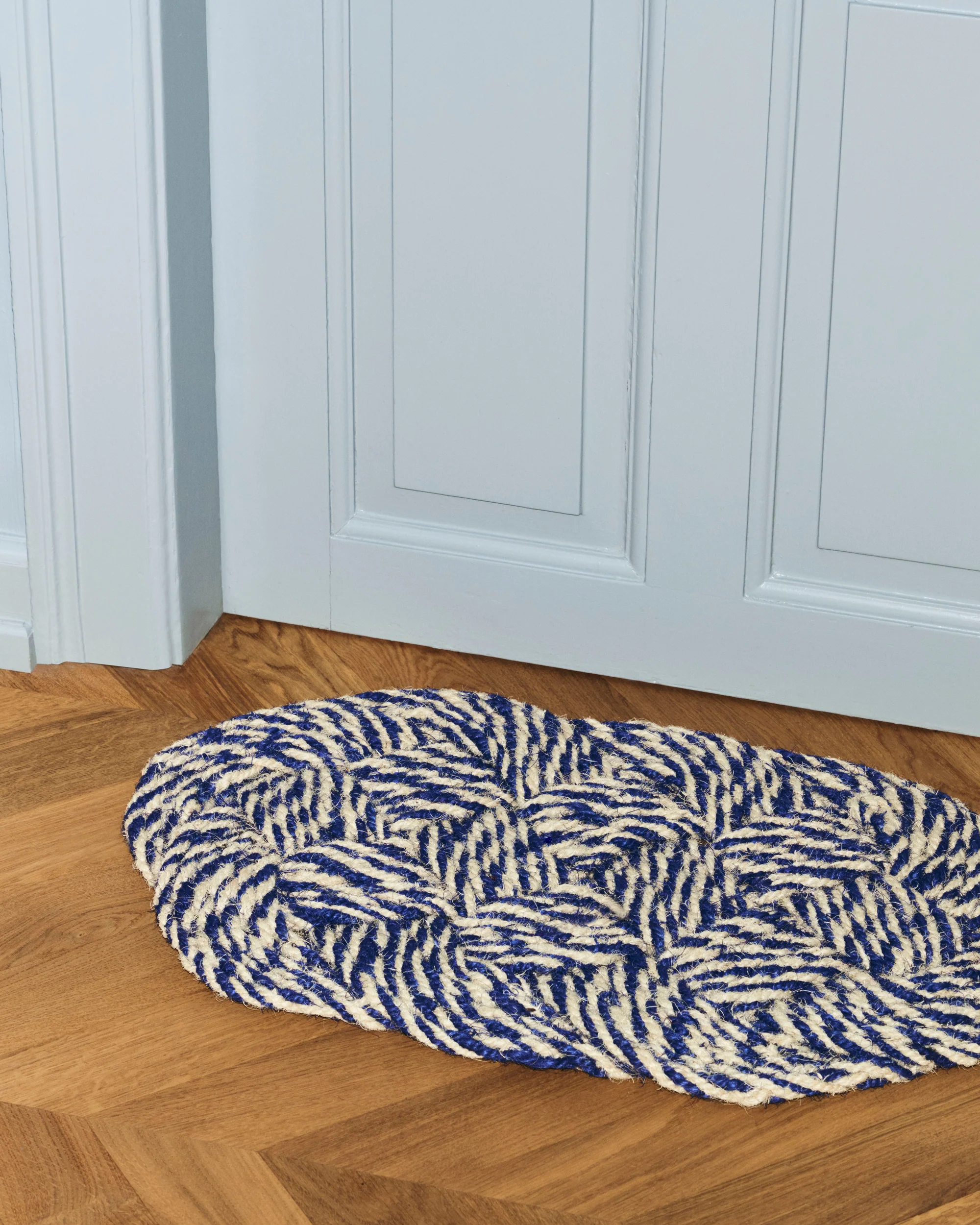 Coco Swirl Door Mat - Blue - Image 2