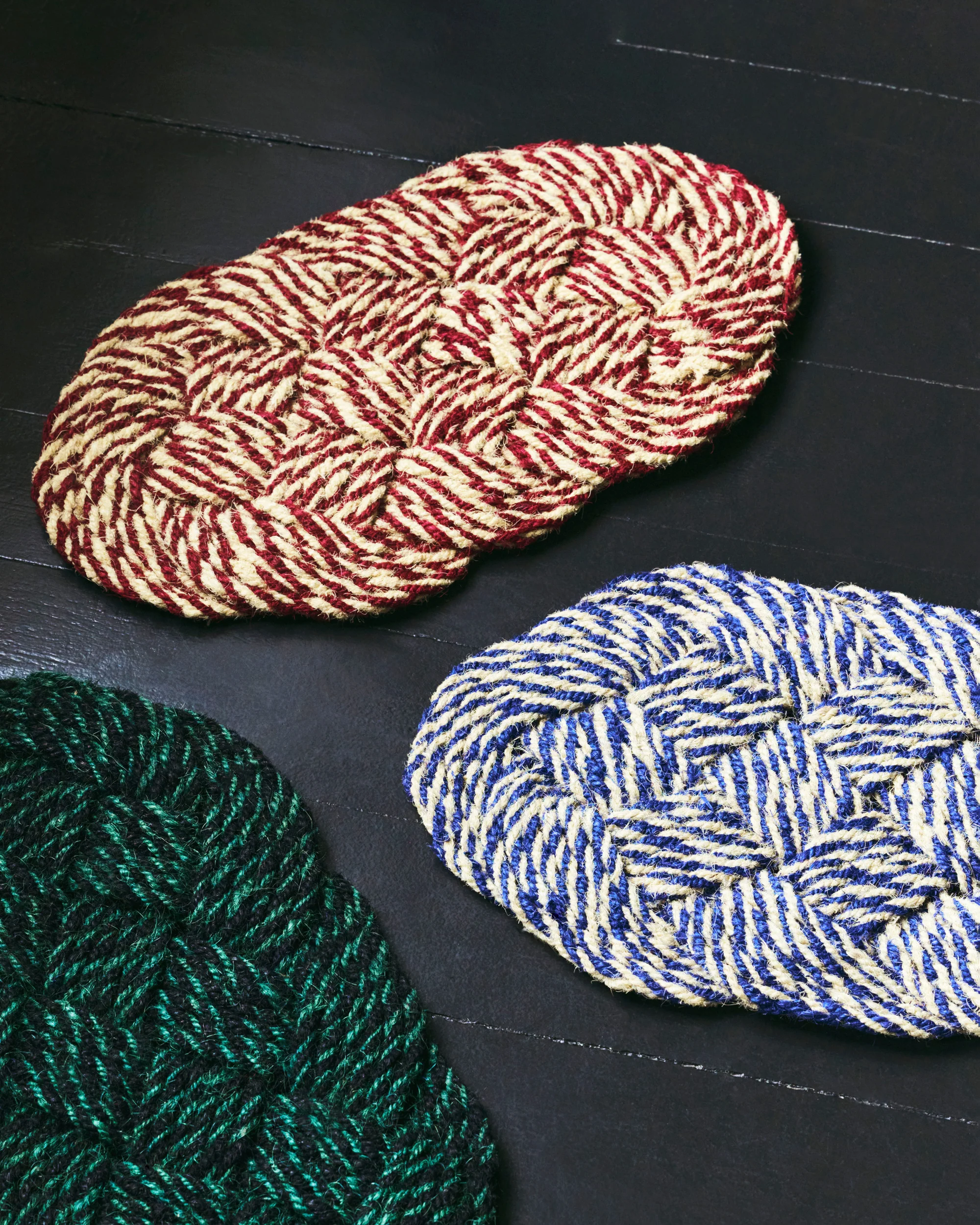 Coco Swirl Door Mat - Bordeaux - Image 3