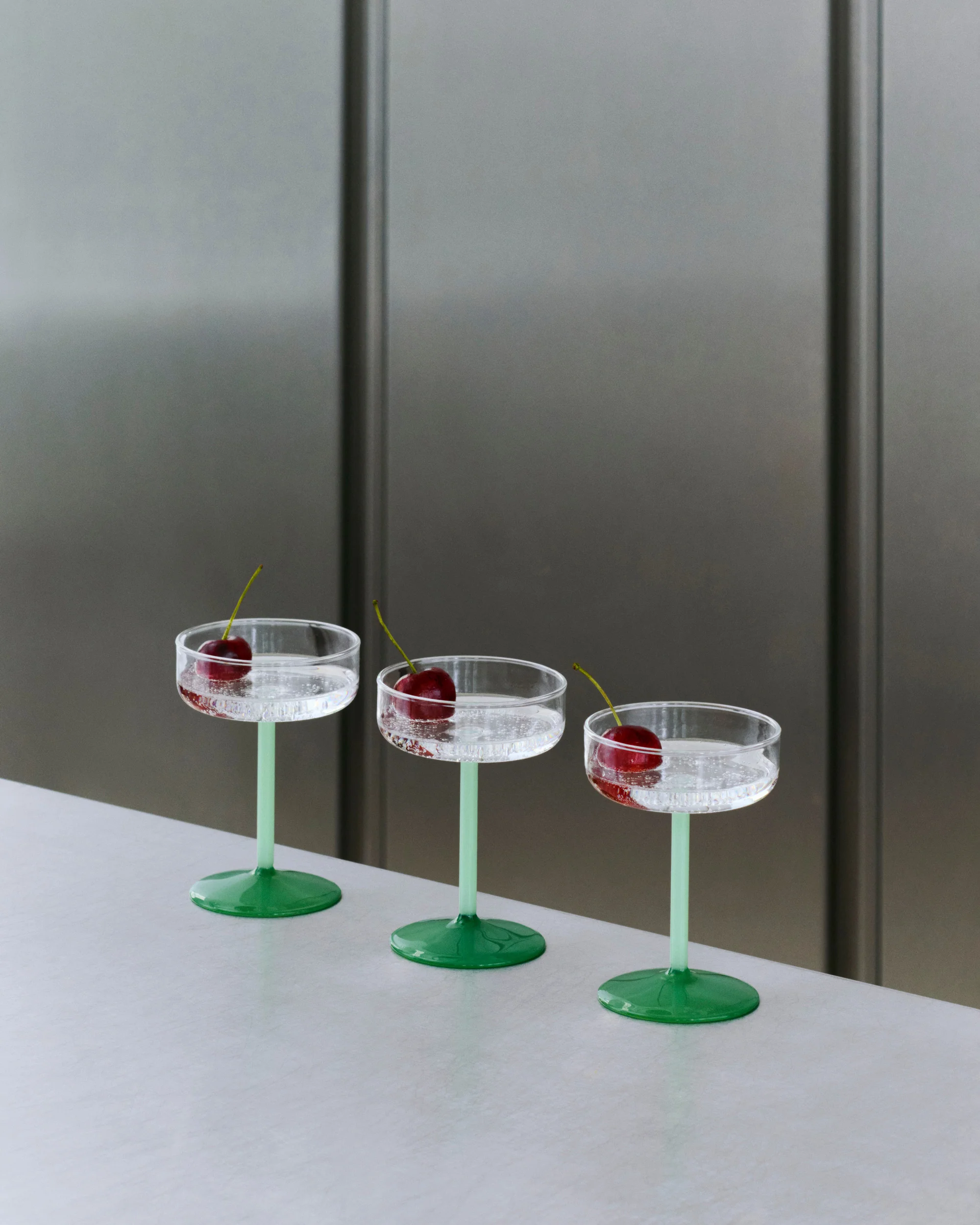 Tint Coupe Glass Set - Green - Image 2