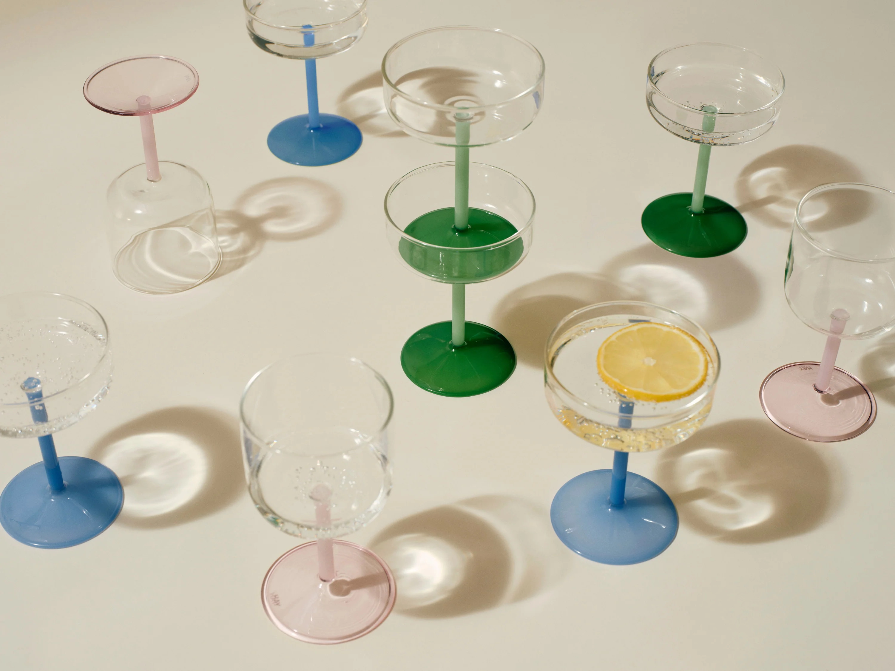 Tint Coupe Glass Set - Green - Image 3