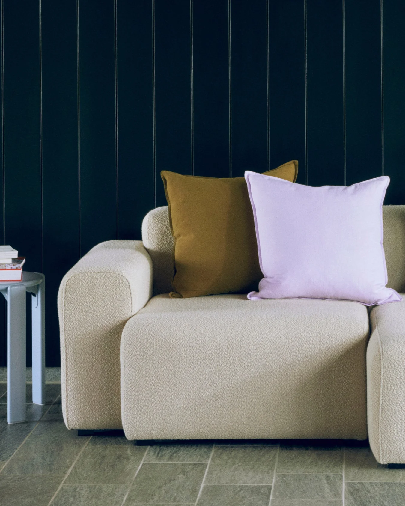 Linen Cushion - Lavender - Image 2