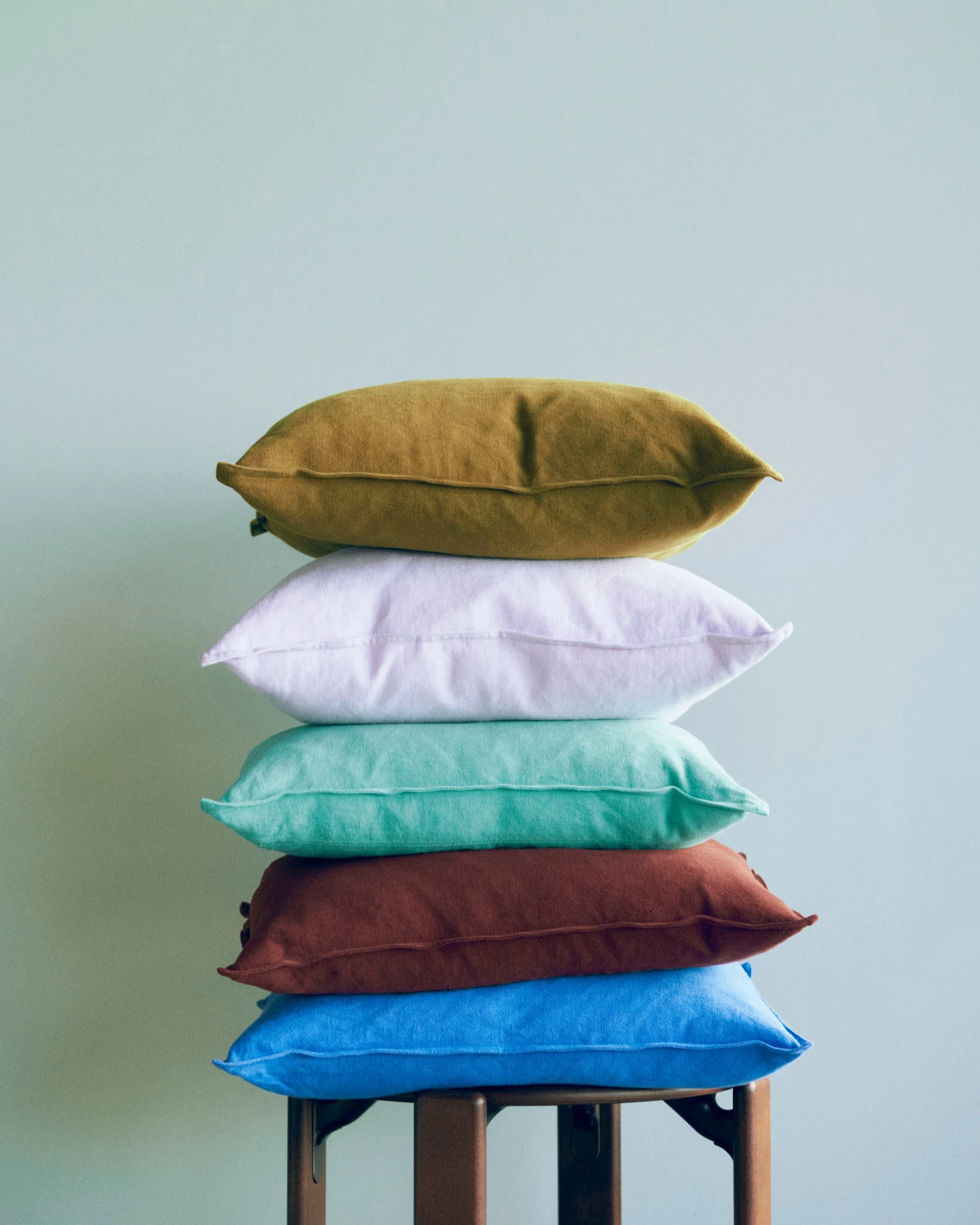 Linen Cushion - Lavender - Image 3