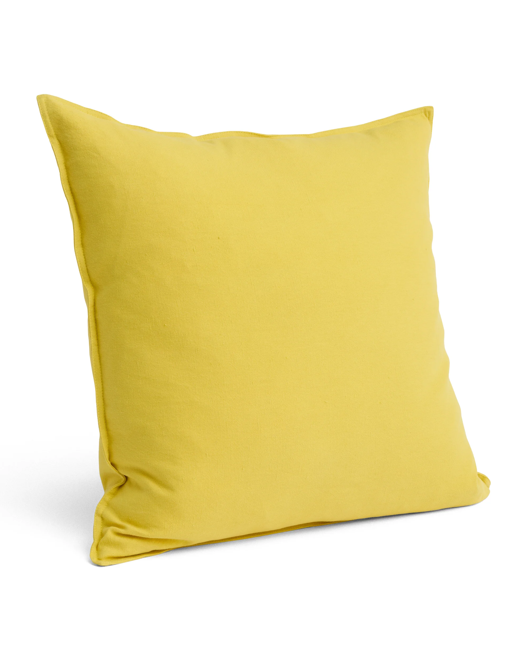 Large Linen Cushion - Lemon Yellow