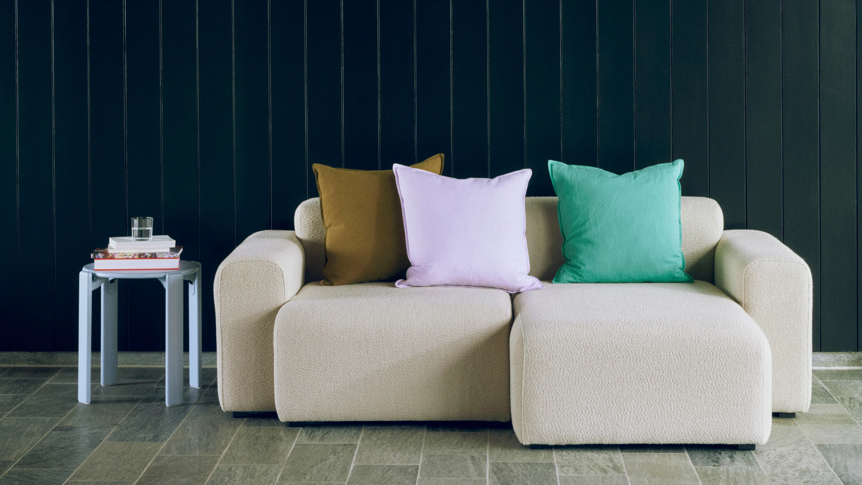 Linen Cushion - Olive - Image 3