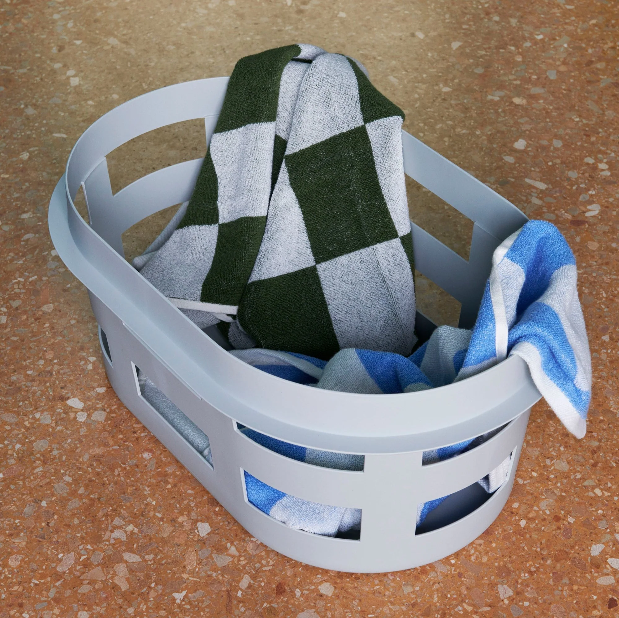 Small Laundry Basket - Light Grey - Image 2