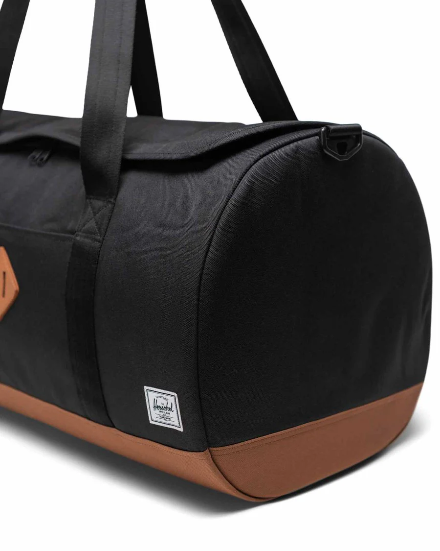 Heritage Duffle - Black & Saddle Brown - Image 4