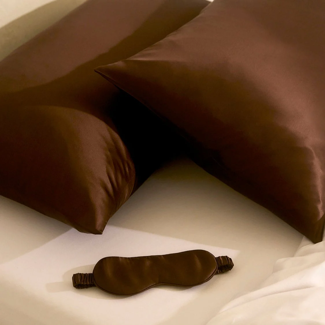 Silk Eye Mask - Cocoa - Image 2