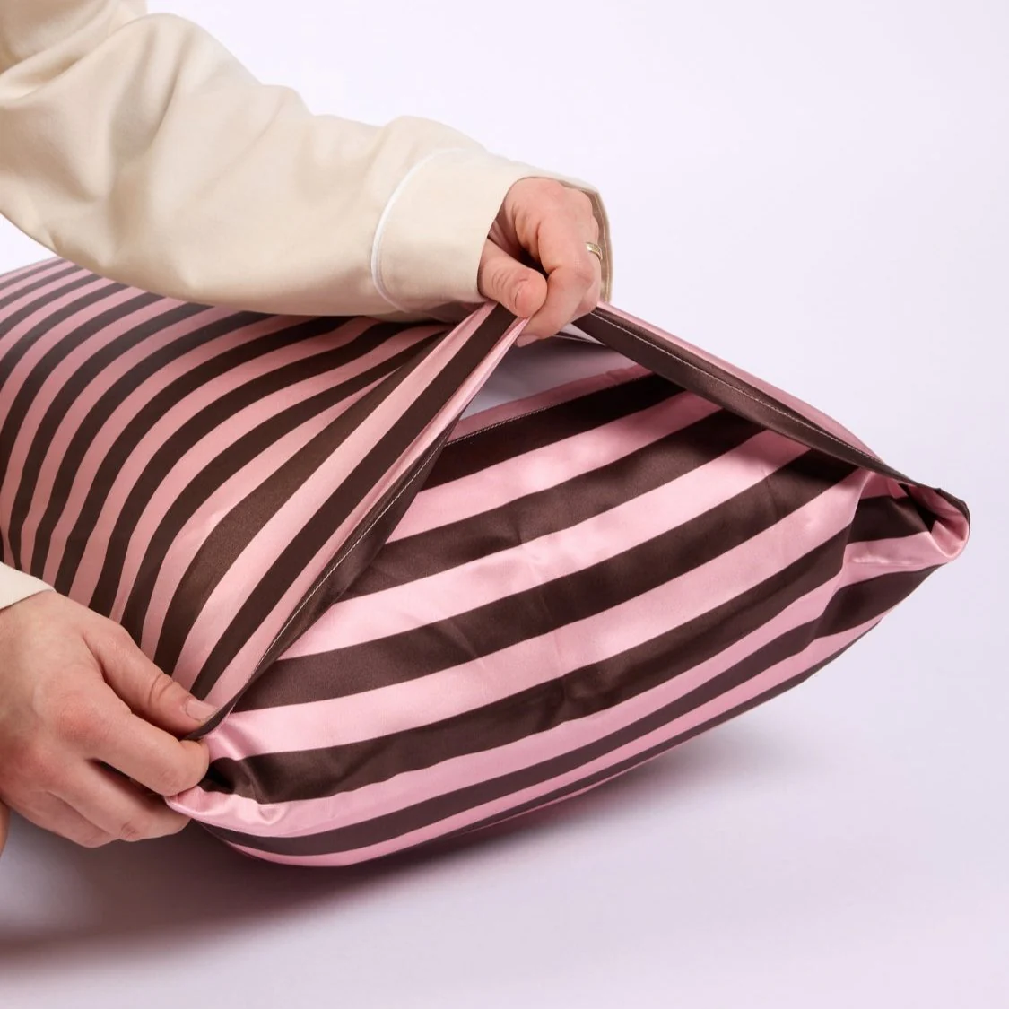 Silk Pillowcase - Rocky Road Stripes - Image 2
